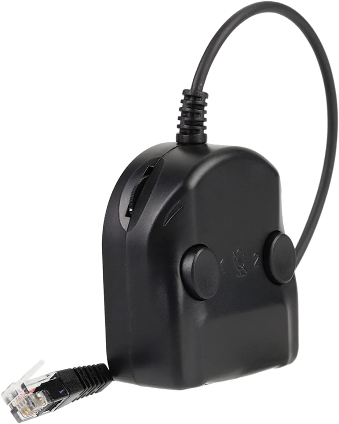 اسپلیتر آداپتور هدست تلفن کریفوکت با کنترل صدا برای آموزش مراکز تماس، ایده آل برای آموزش بازاریابی مراکز تماس، جنس ABS