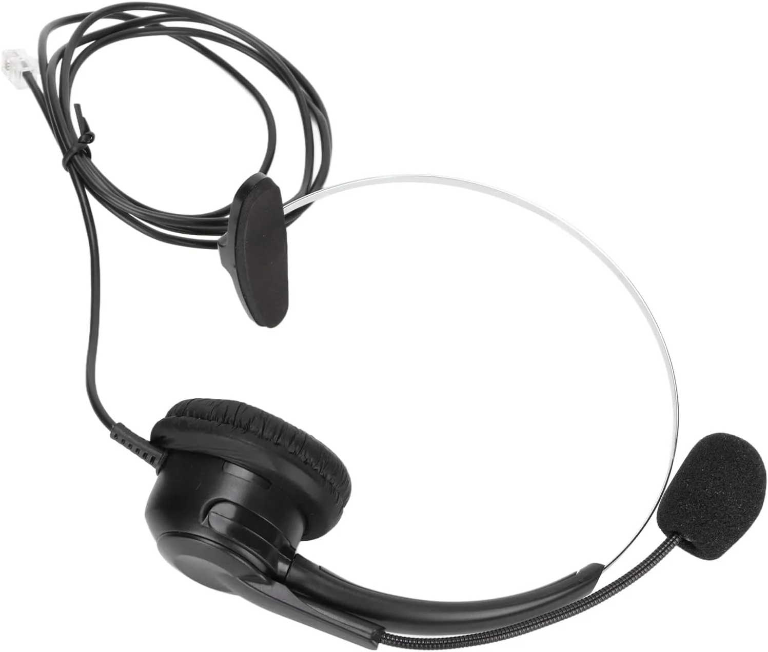 هدفون مرکز تماس Phefop، هدفون حذف نویز با امپدانس 150Ω، میکروفون قابل تنظیم برای خانه، تلفن های ثابت RJ9