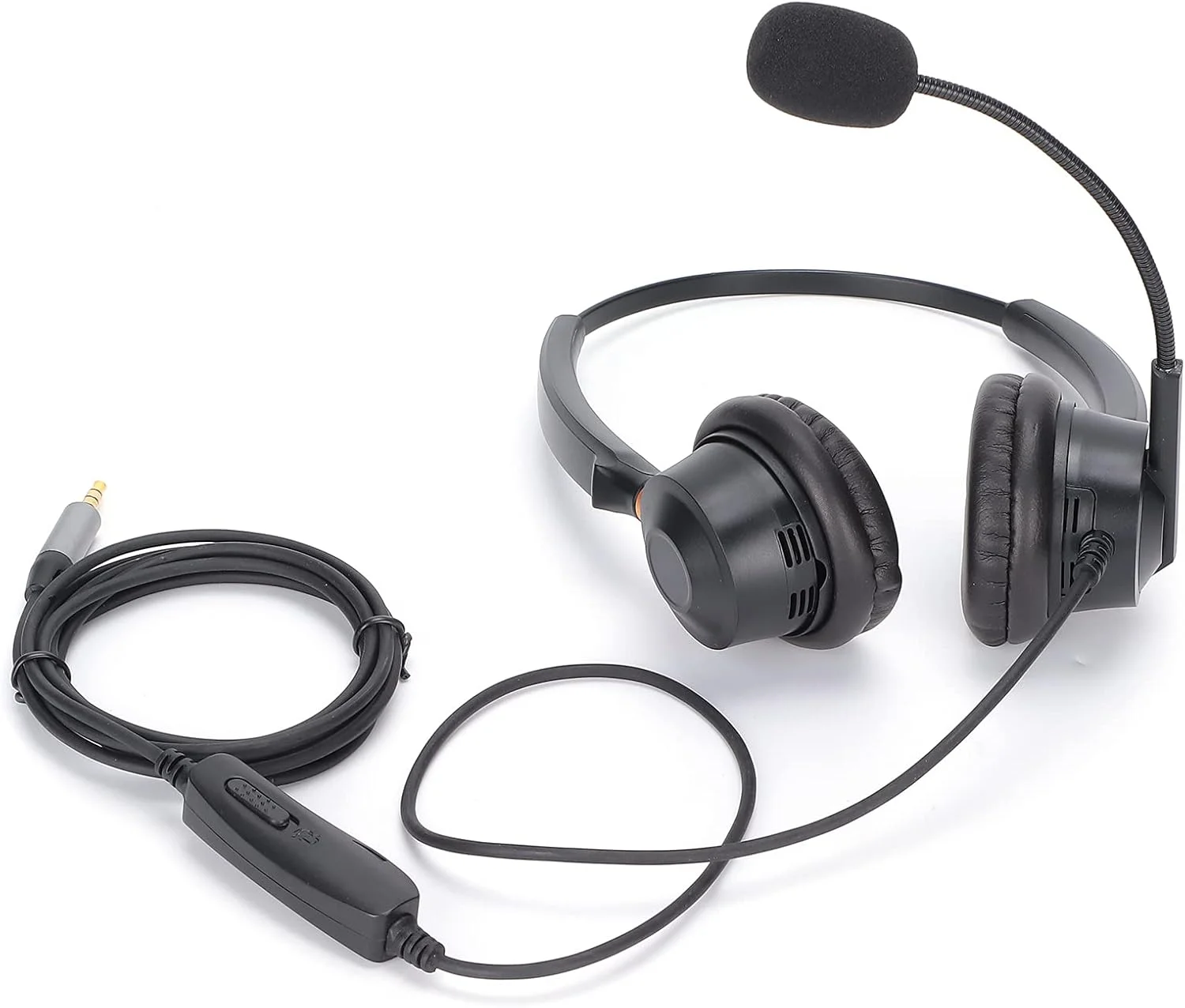 هدفون دو گوشی با طراحی سبک و حذف نویز برای مصاحبه های کنفرانسی، قابل استفاده در دستگاه های دارای رابط 3.5 میلی متری هدفون دو گوشی با طراحی سبک و حذف نویز برای مصاحبه های کنفرانسی، قابل استفاده در دستگاه های دارای رابط 3.5 میلی متری