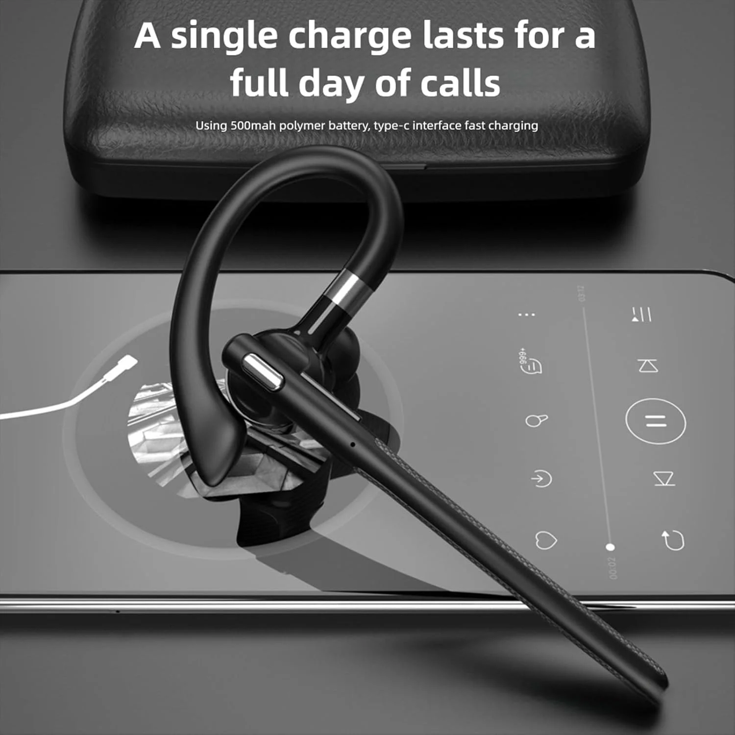 هدست Sorandy V5.4، گوشی بیسیم با فناوری ENC، اتصال دوگانه دستگاه، هدفون چرخشی 180-270 درجه با میکروفون دوگانه برای رانندگان کامیون و استفاده در منزل هدست Sorandy V5.4، گوشی بیسیم با فناوری ENC، اتصال دوگانه دستگاه، هدفون چرخشی 180-270 درجه با میکروفون دوگانه برای رانندگان کامیون و استفاده در منزل