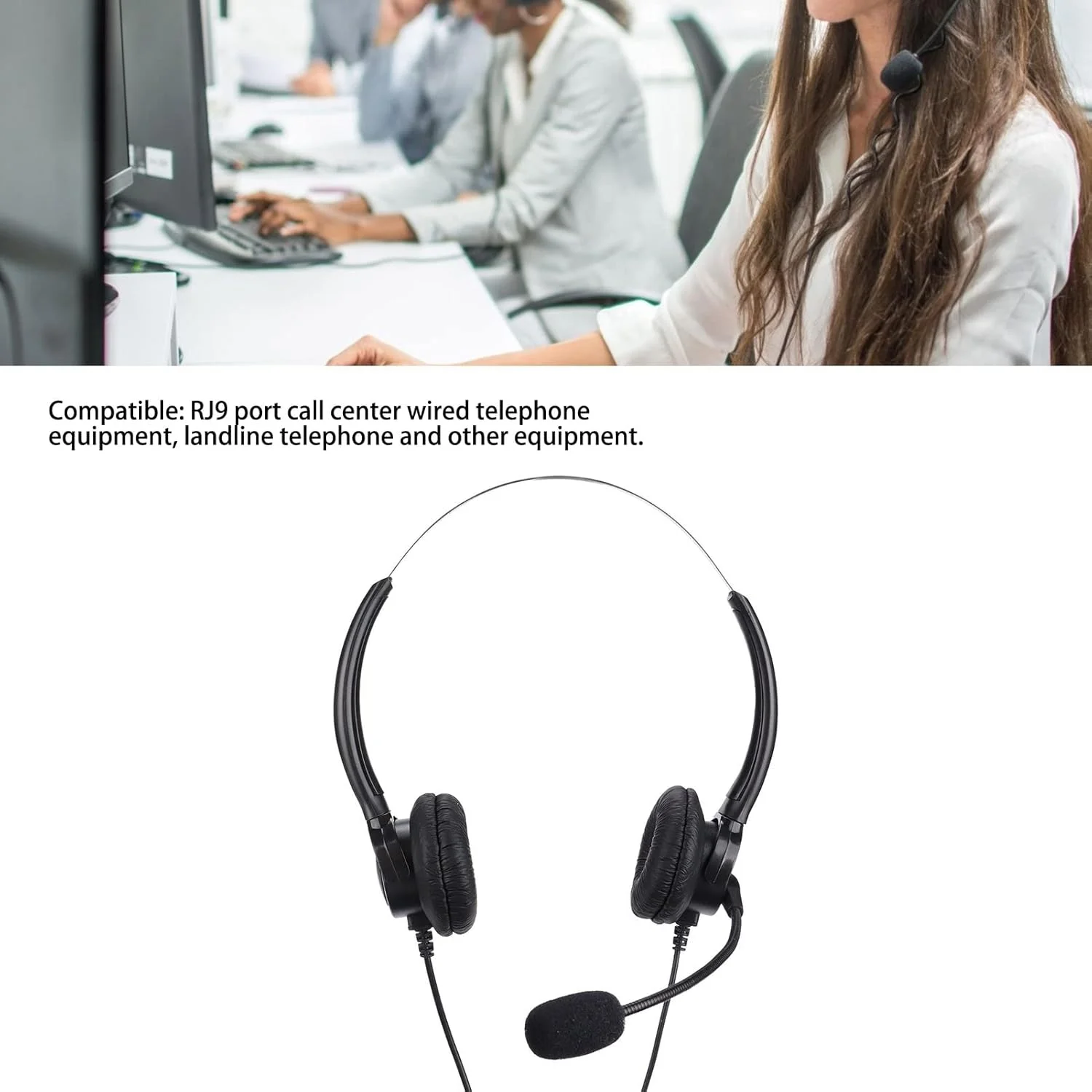 هدست تلفن دو گوشی با قابلیت حذف نویز مناسب مراکز تماس و خدمات مشتریان هدست تلفن دو گوشی با قابلیت حذف نویز مناسب مراکز تماس و خدمات مشتریان