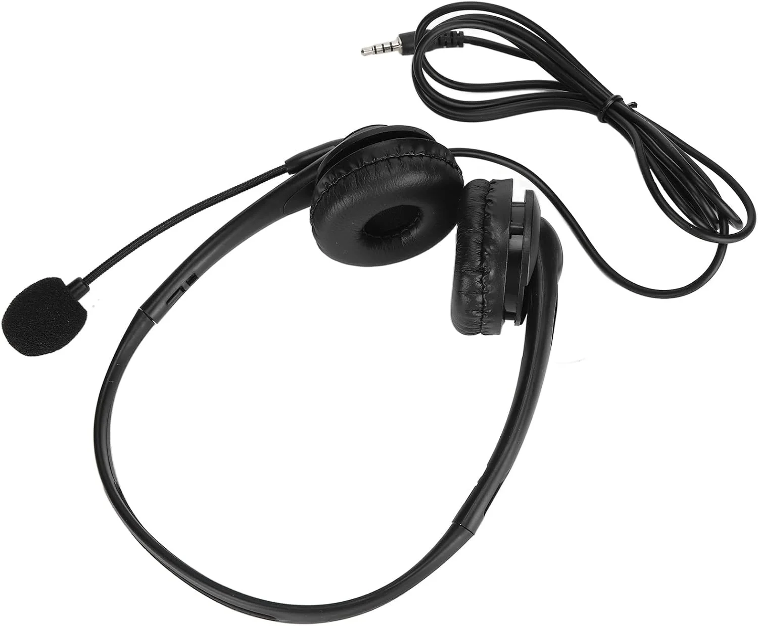 هدست سیمی، هدست کامپیوتر 3.5 میلی متری/USB، هدفون دو گوشی سیم دار، حذف نویز برای خدمات مشتری تلفنی (مدل 3.5 میلی متری)