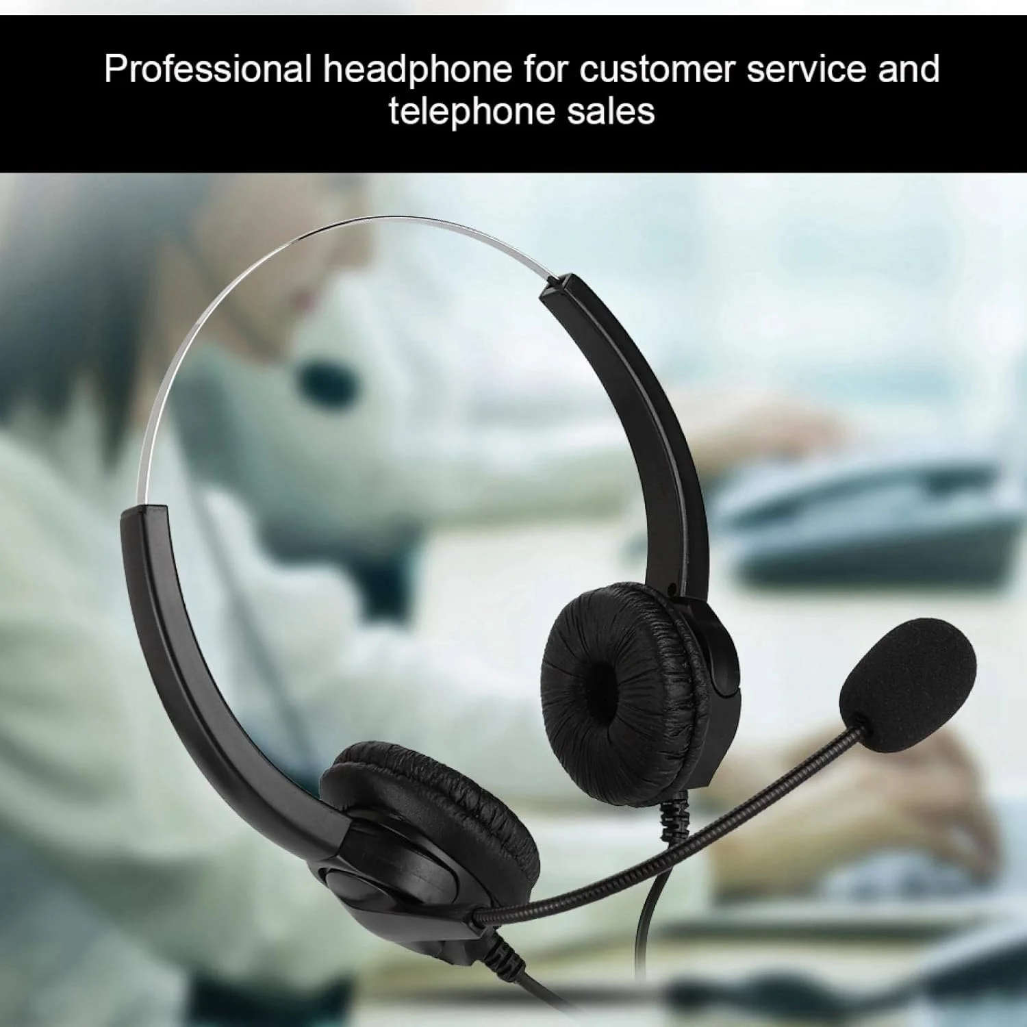 هدست ارگونومیک نرم با عمر طولانی، میکروفون حذف نویز و وزن سبک برای مراکز تماس هدست ارگونومیک نرم با عمر طولانی، میکروفون حذف نویز و وزن سبک برای مراکز تماس