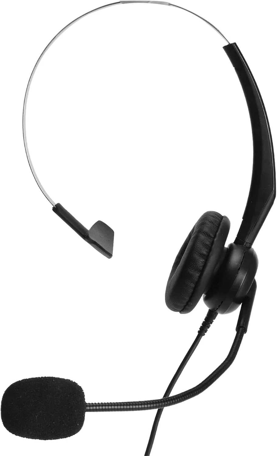 هدست تک گوش گوشیدا مدل VF31، هدست سیمی تجاری با میکروفون حذف نویز برای مراکز تماس، چرخش 180 درجه، برای بازاریابی تلفنی (اتصال کریستالی)