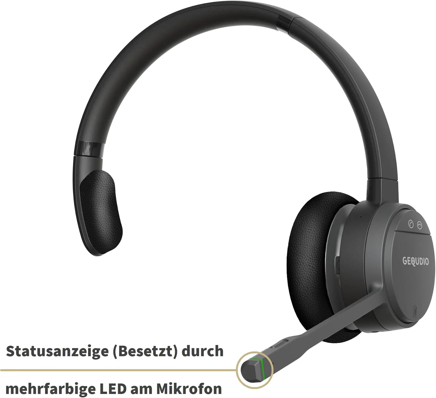 هدست دوگانه GEQUDIO GC1+B DECT و بلوتوث برای کامپیوتر (ویندوز) مک (اپل)، تک گوش با نمایشگر رنگی، ایستگاه پایه، USB، برد بی سیم 200 متر، برای تلفن های GX5 GZ Unify هدست دوگانه GEQUDIO GC1+B DECT و بلوتوث برای کامپیوتر (ویندوز) مک (اپل)، تک گوش با نمایشگر رنگی، ایستگاه پایه، USB، برد بی سیم 200 متر، برای تلفن های GX5 GZ Unify