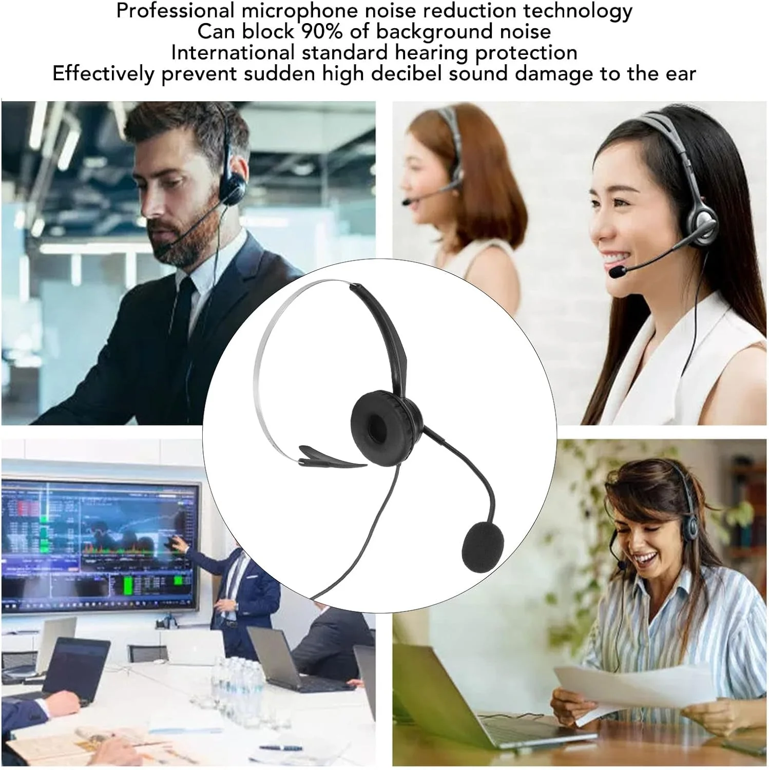 هدست تک گوش گوشیدا مدل VF31، هدست سیمی تجاری با میکروفون حذف نویز برای مراکز تماس، چرخش 180 درجه، برای بازاریابی تلفنی (اتصال کریستالی) هدست تک گوش گوشیدا مدل VF31، هدست سیمی تجاری با میکروفون حذف نویز برای مراکز تماس، چرخش 180 درجه، برای بازاریابی تلفنی (اتصال کریستالی)