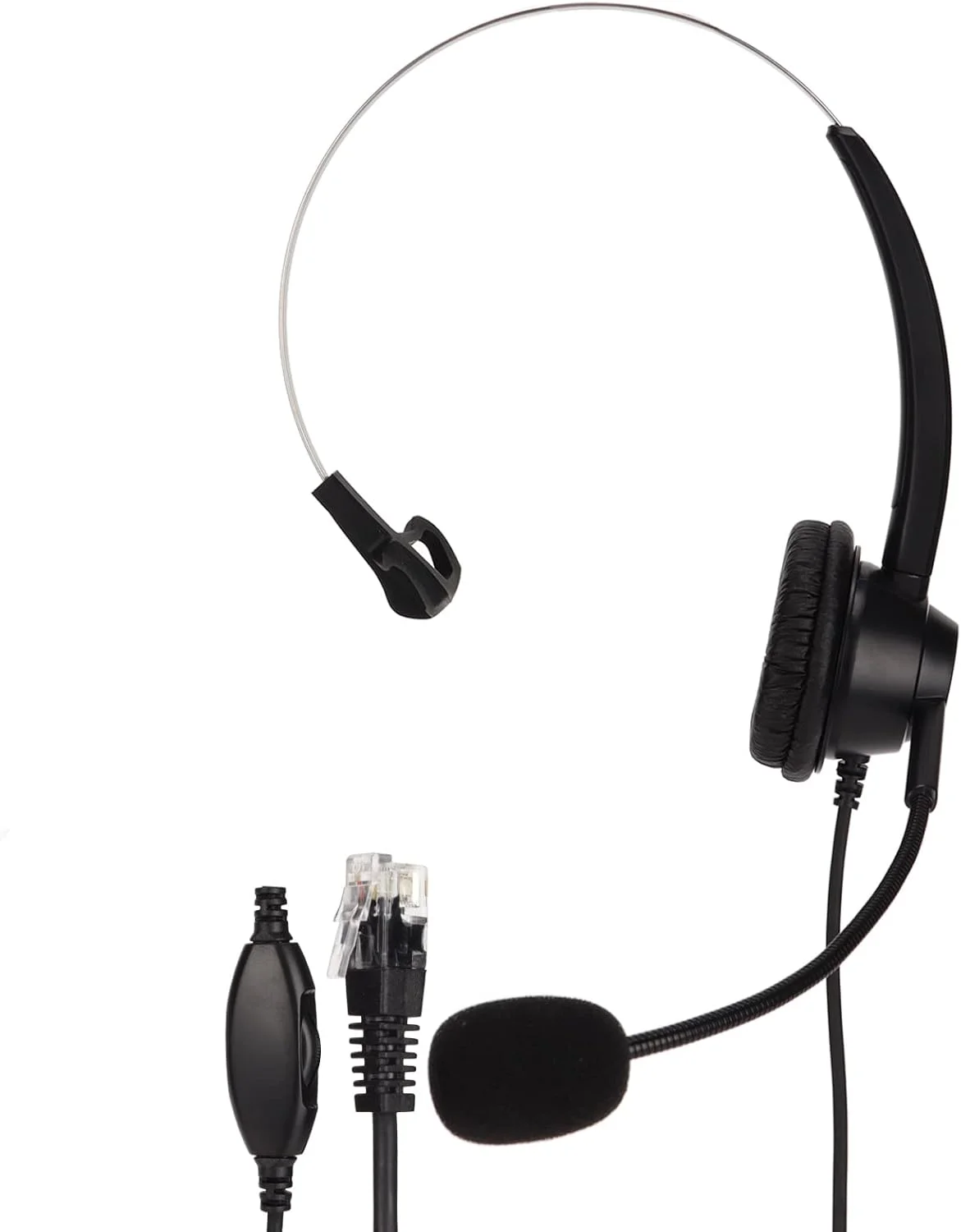 هدست تلفن H360-RJ9-VA با تنظیم صدا - حذف نویز، راحتی تمام روز، فوق العاده، استفاده آسان - مراکز تماس، دفاتر