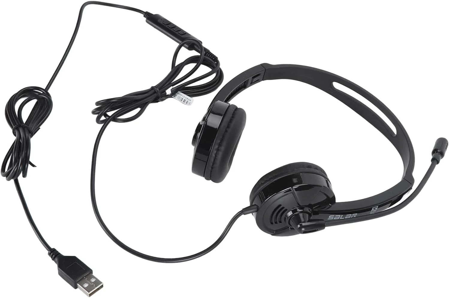 هدست تلفن سیم دار GOWENIC، هدست USB با میکروفون حذف نویز و کنترل درون خطی برای کلاس آنلاین مرکز تماس تجاری خانگی