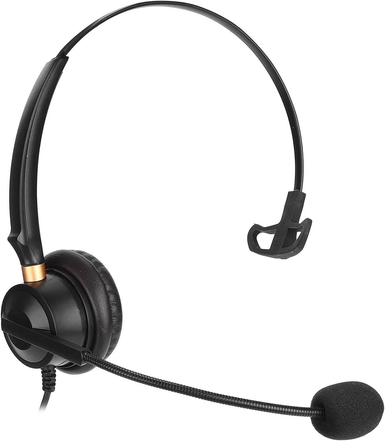 هدست تلفن GOWENIC با اتصال 3.5 میلی‌متری برای تلفن رومیزی ثابت، تلفن همراه، لپ‌تاپ، هدست تجاری با میکروفون برای مرکز تماس تلفن IP با کنترل صدا