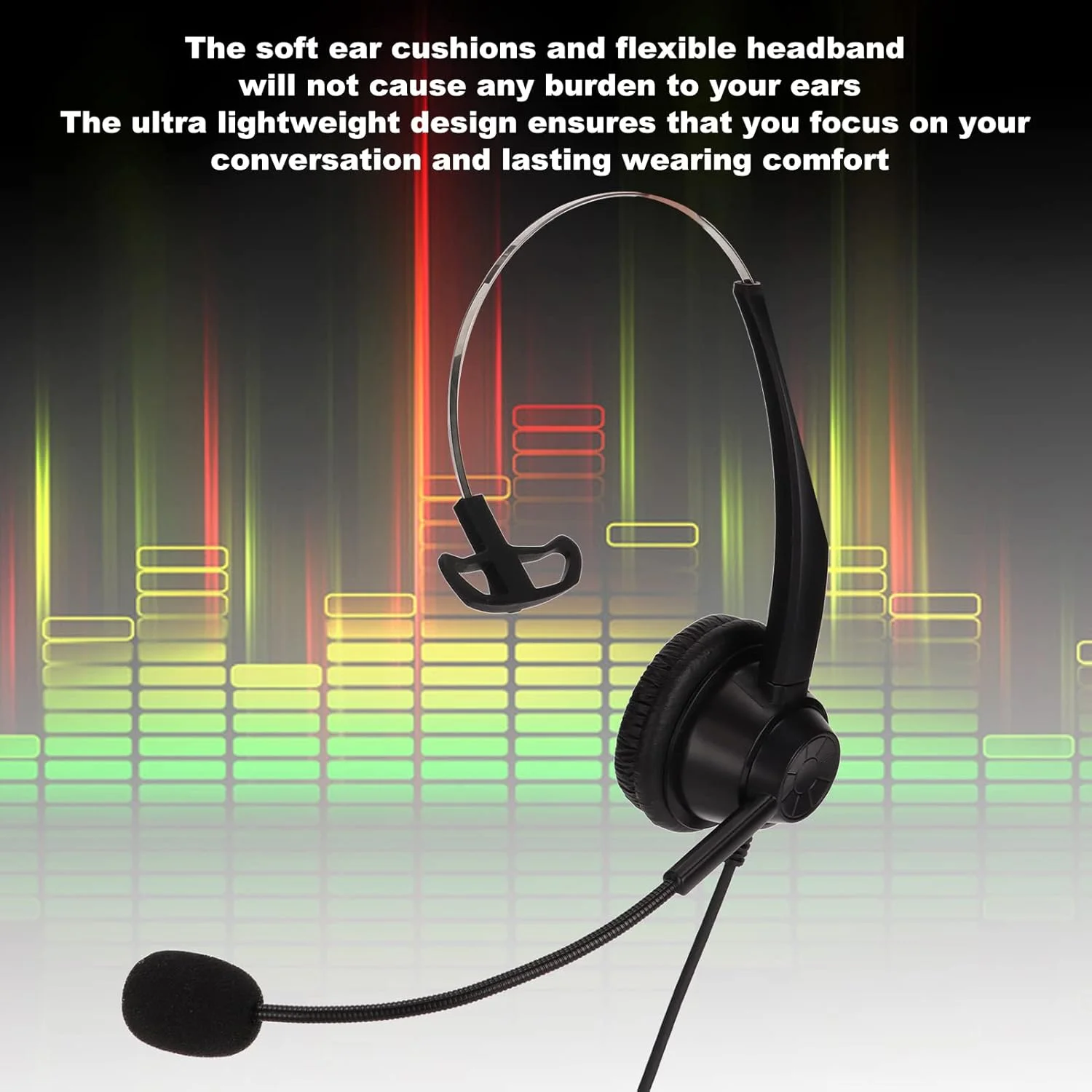 هدست تلفن H360-RJ9-VA با تنظیم صدا - حذف نویز، راحتی تمام روز، فوق العاده، استفاده آسان - مراکز تماس، دفاتر هدست تلفن H360-RJ9-VA با تنظیم صدا - حذف نویز، راحتی تمام روز، فوق العاده، استفاده آسان - مراکز تماس، دفاتر