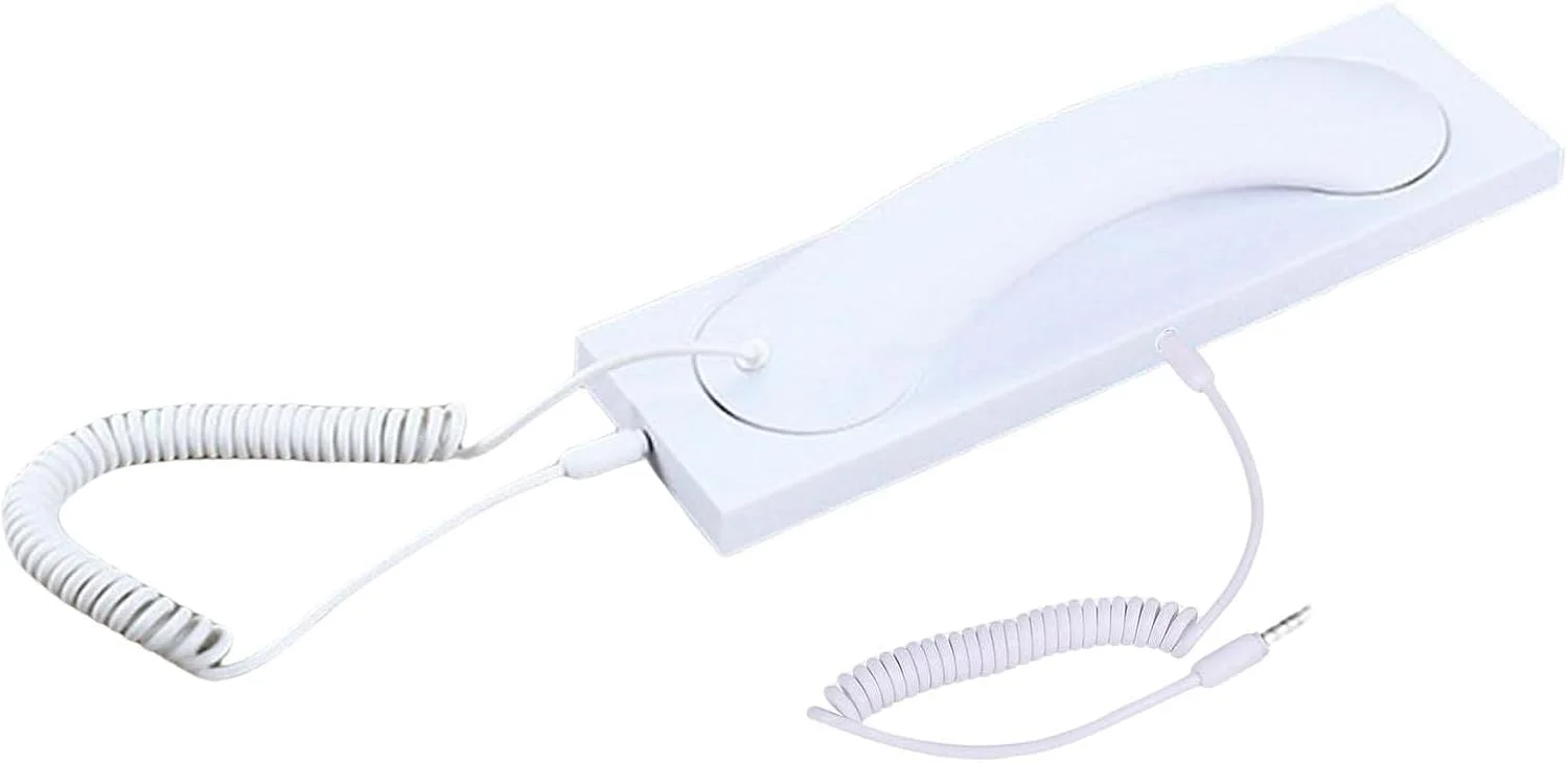 گوشی تلفن رترو، گوشی تلفن همراه برای تلفن های همراه اندروید، سفید گوشی تلفن رترو، گوشی تلفن همراه برای تلفن های همراه اندروید، سفید