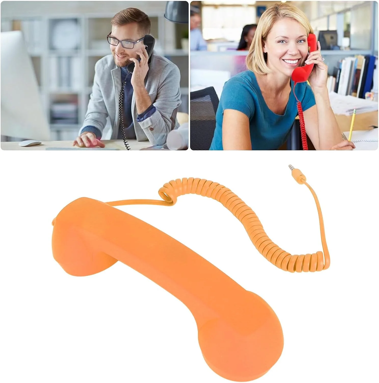 گوشی تلفن همراه، گوشی تلفن یکپارچهسازی با سیستمعامل مقاوم در برابر تشعشع با سوکت 3.5 میلی متری و کانکتورهای USB C گوشی تلفن همراه برای تلفن هوشمند (نارنجی) گوشی تلفن همراه، گوشی تلفن یکپارچهسازی با سیستمعامل مقاوم در برابر تشعشع با سوکت 3.5 میلی متری و کانکتورهای USB C گوشی تلفن همراه برای تلفن هوشمند (نارنجی)