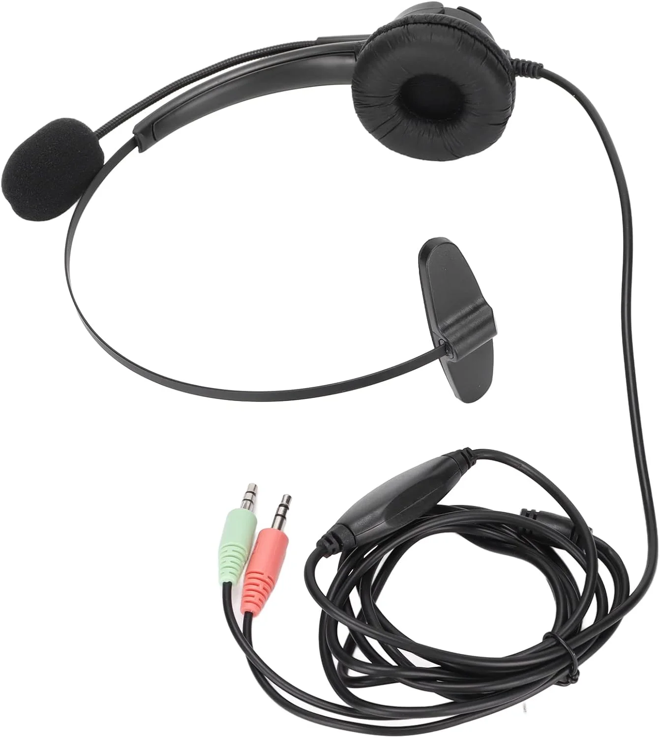 هدفون مرکز تماس 3.5 میلیمتری، هدست تلفن با قابلیت حذف نویز، تنظیم صدا، هدست خدمات مشتری با میکروفون برای کار از راه دور در خانه هدفون مرکز تماس 3.5 میلیمتری، هدست تلفن با قابلیت حذف نویز، تنظیم صدا، هدست خدمات مشتری با میکروفون برای کار از راه دور در خانه