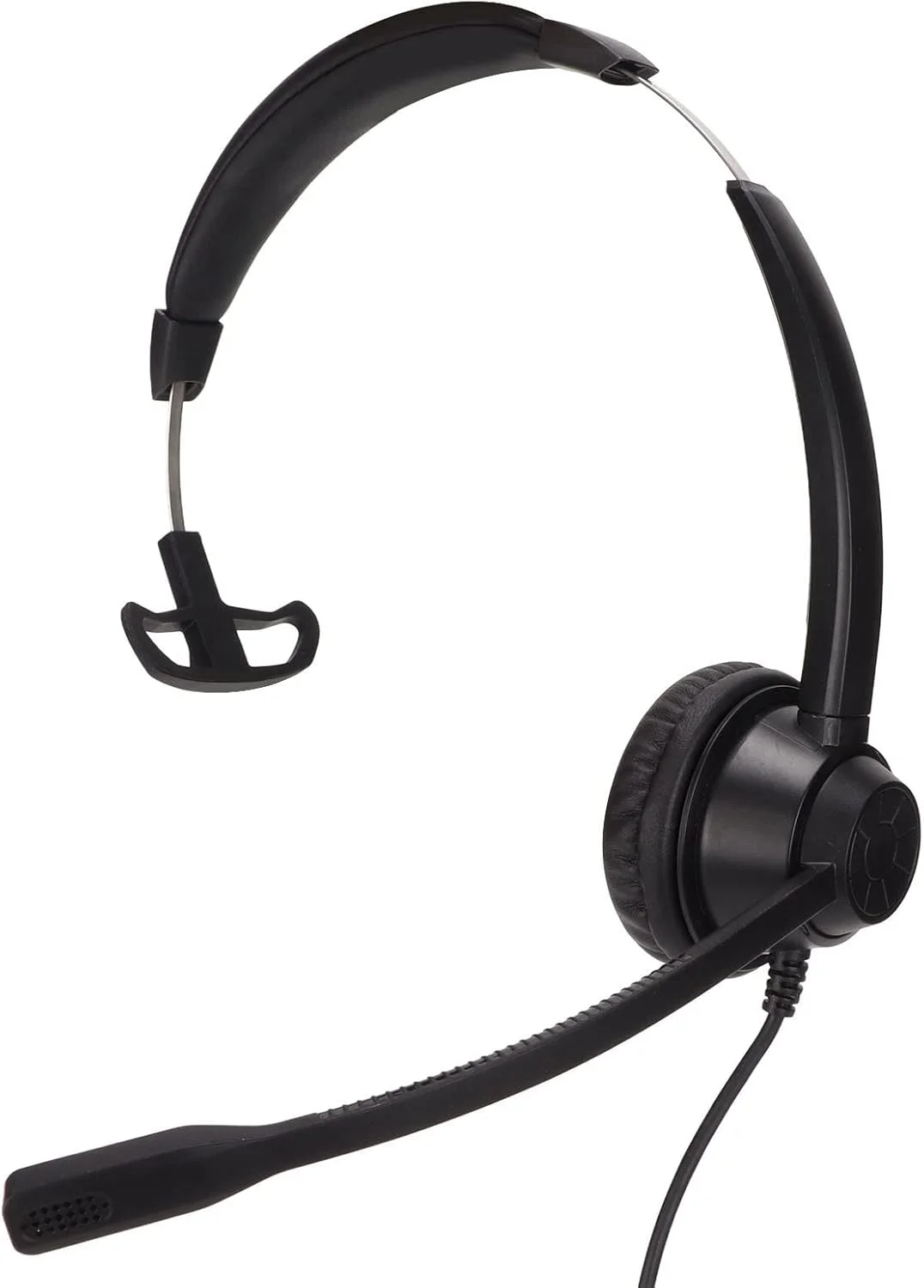 هدست تک گوش سیم دار با میکروفون حذف نویز، هدست خدمات مشتری RJ9 برای مرکز تماس، هدست تک گوش قابل حمل برای بازاریابی تلفنی اسکایپ