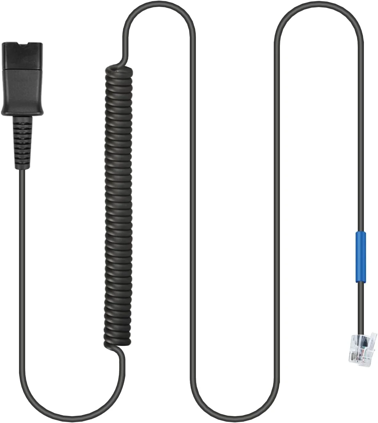 کابل آداپتور هدست U10 برای هدست های Plantronics Quick Disconnect RJ9 به QD سازگار با تلفن های IP سیسکو 7841 7942 7821 8841 7962 7945 7965 8845 8851 7811 7941