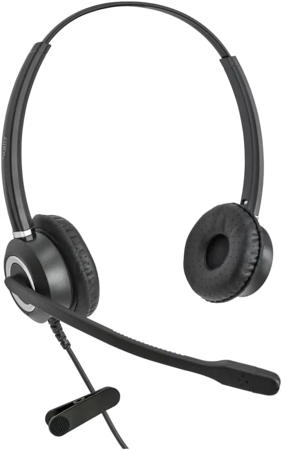 هدست سیمی سازگار با تلفن های سری آوایا 2400، 4400، 4600، 5400، 5600، 9400، 9500، 6416D+M، 6424D+M و QE4610 به همراه کابل آداپتور HIC