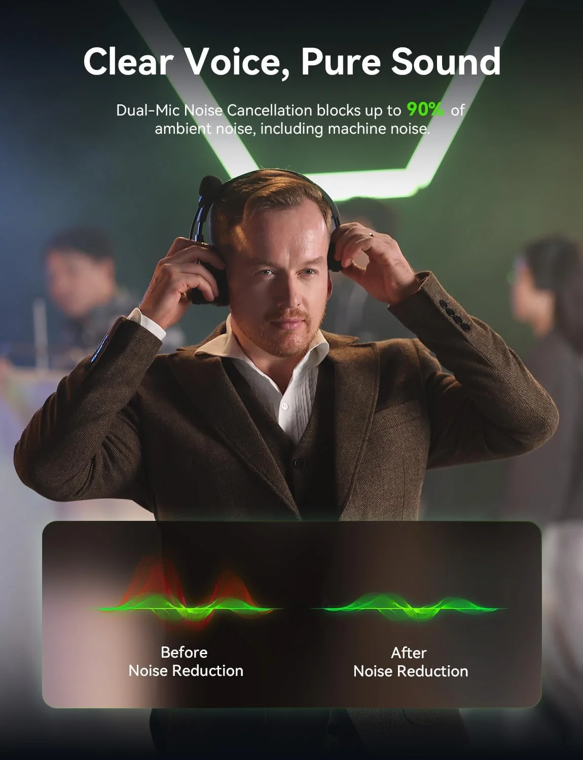 سیستم هدست اینترکام بی سیم Hollyland Solidcom SE PRO با قابلیت حذف نویز ENC برای 6 کاربر، برد 400 متری، ارتباط تیمی با هدست تک گوش 3.5 میلی متری برای فیلمبرداری و پخش زنده (نسخه 1.9 گیگاهرتز) سیستم هدست اینترکام بی سیم Hollyland Solidcom SE PRO با قابلیت حذف نویز ENC برای 6 کاربر، برد 400 متری، ارتباط تیمی با هدست تک گوش 3.5 میلی متری برای فیلمبرداری و پخش زنده (نسخه 1.9 گیگاهرتز)