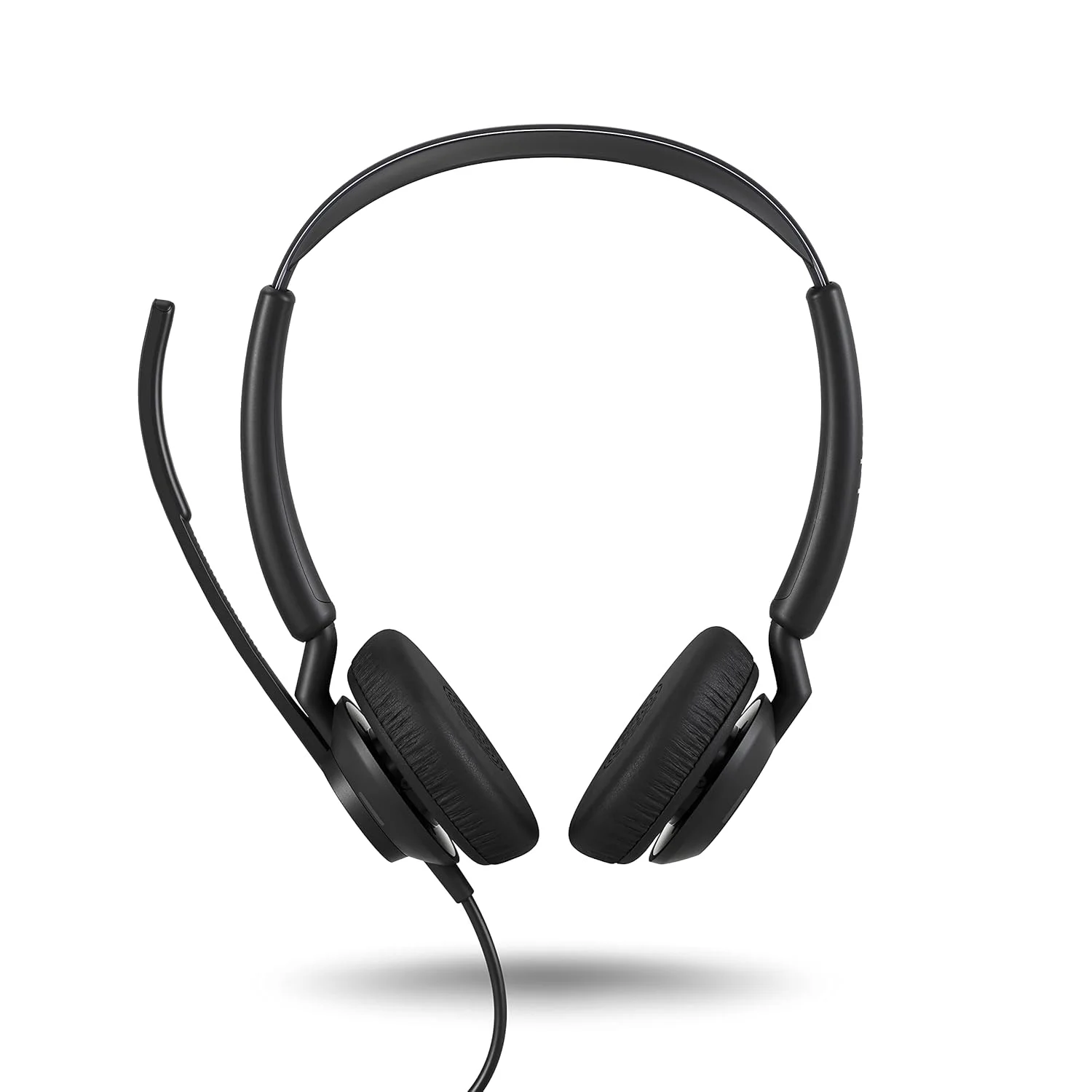 هدست استریو سیمی Jabra Engage 50 II - فناوری حذف نویز 3 میکروفون و کابل USB-A، فوق سبک - سازگار با تمام پلتفرم های ارتباطی یکپارچه پیشرو مانند Zoom & Unify - مشکی