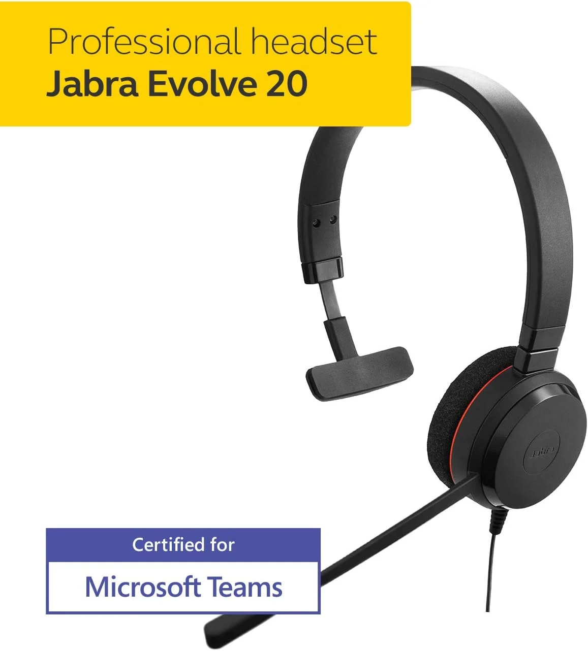 هدست تک گوش جبرا EVOLVE 20 MS هدست تک گوش جبرا EVOLVE 20 MS
