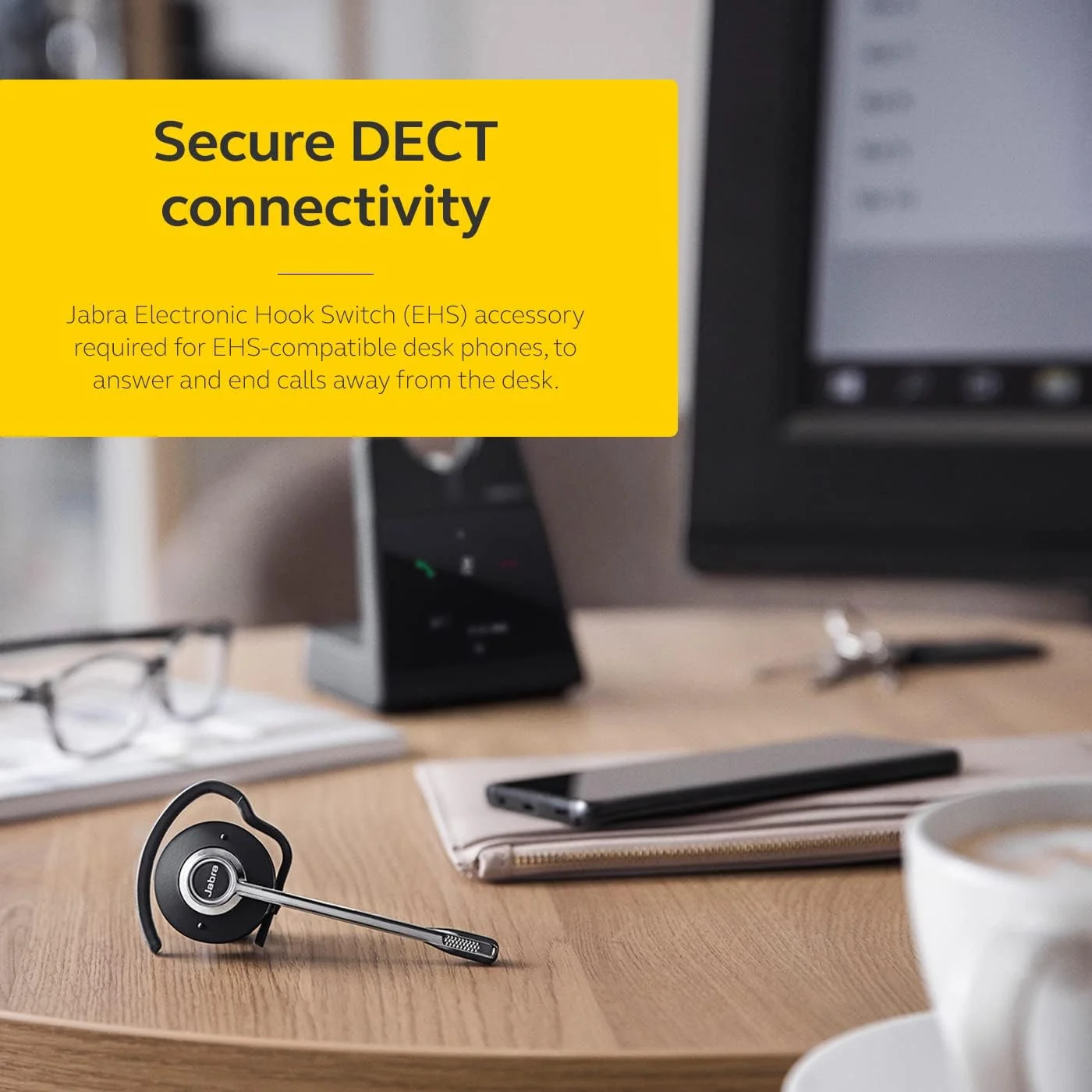 هدست بی سیم Jabra Engage 65 SE (ویرایش دوم)، تبدیل شونده - هدست تلفن با عملکرد بی سیم پیشرو در صنعت، میکروفون پیشرفته حذف نویز، عمر باتری تمام روز - مشکی هدست بی سیم Jabra Engage 65 SE (ویرایش دوم)، تبدیل شونده - هدست تلفن با عملکرد بی سیم پیشرو در صنعت، میکروفون پیشرفته حذف نویز، عمر باتری تمام روز - مشکی