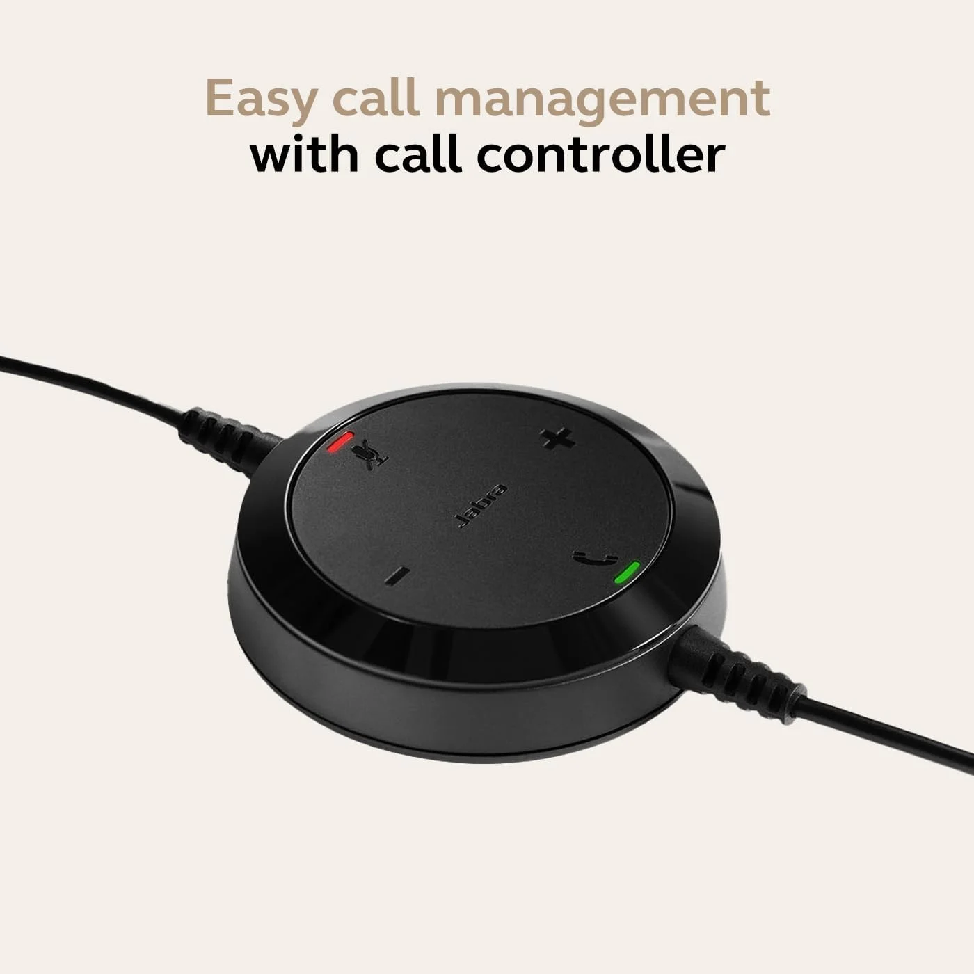 هدست تک گوش جبرا Evolve 20 – هدفون دارای گواهی Microsoft برای تلفن نرم افزاری VoIP با حذف نویز غیرفعال – کابل USB با کنترلر – مشکی