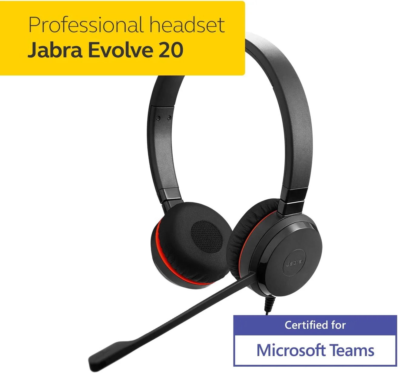 هدست استریو جبرا Evolve 20SE MS با میکروفون، دو گوشی، هدبند مشکی – هدفون با میکروفون (مرکز تماس/اداری، -10 – 50 °C، -30 – 80 °C، منطقه ای، هدبند، مشکی) هدست استریو جبرا Evolve 20SE MS با میکروفون، دو گوشی، هدبند مشکی – هدفون با میکروفون (مرکز تماس/اداری، -10 – 50 °C، -30 – 80 °C، منطقه ای، هدبند، مشکی)