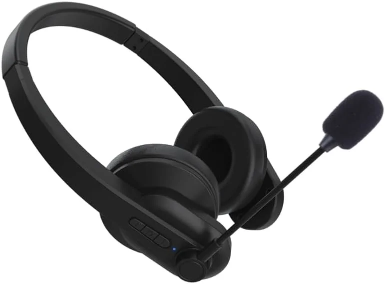 هدست تلفن سبک وزن، هدست بازی، میکروفون قابل تنظیم 180 درجه، هدفون استریو دو گوشی