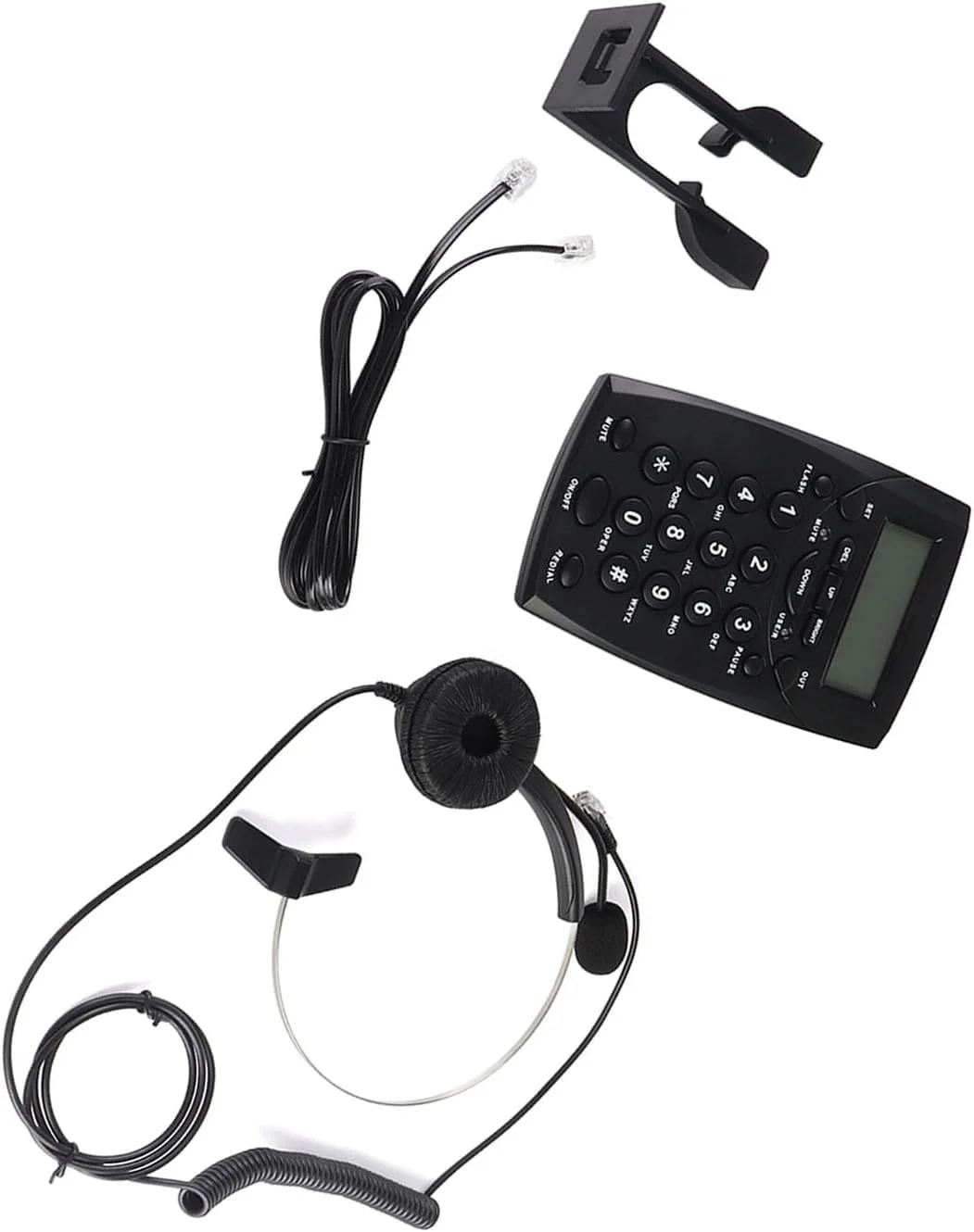 تلفن هدست دار سیم دار با قابلیت حذف نویز، صفحه کلید شماره گیری FSK DTMF با شناسه تماس گیرنده و هدفون برای مرکز تماس، میکروفون حذف نویز با کاربری آسان و تنظیم صدا برای بازاریابی تلفنی، شرکت ها تلفن هدست دار سیم دار با قابلیت حذف نویز، صفحه کلید شماره گیری FSK DTMF با شناسه تماس گیرنده و هدفون برای مرکز تماس، میکروفون حذف نویز با کاربری آسان و تنظیم صدا برای بازاریابی تلفنی، شرکت ها
