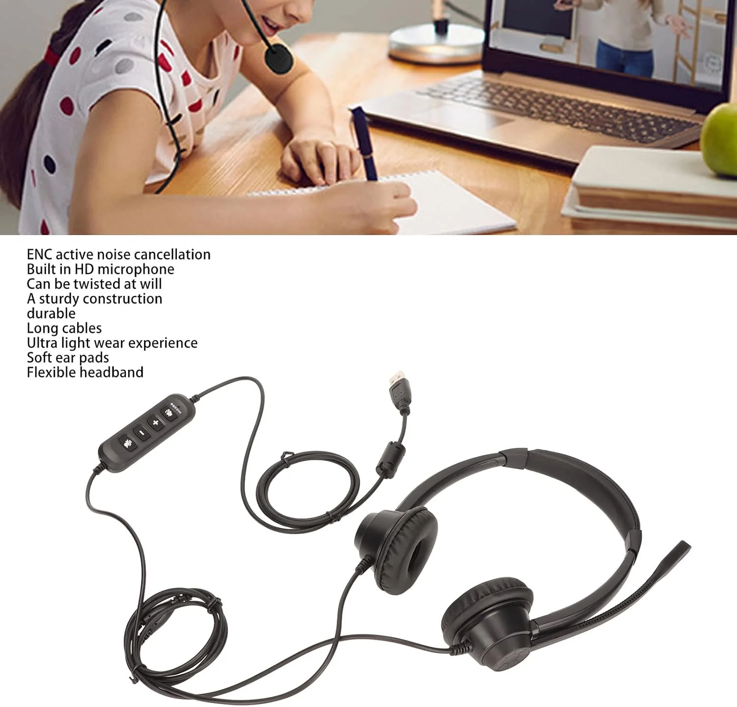 هدست تلفن USB تجاری HD برای خدمات مشتری در کسب و کار هدست تلفن USB تجاری HD برای خدمات مشتری در کسب و کار