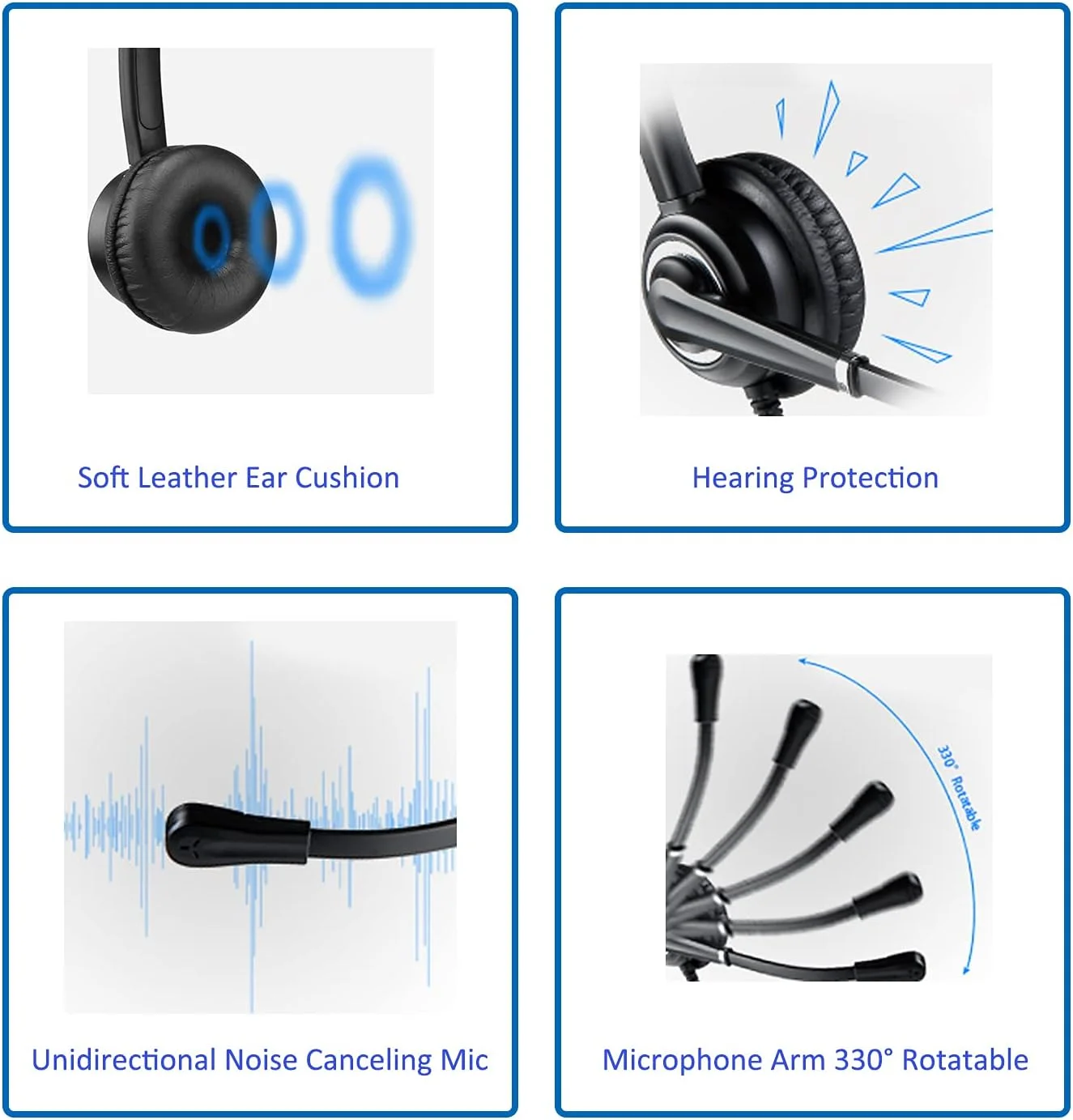 هدست تلفن MAIRDI با جک RJ9 و 3.5 میلیمتری برای دستگاههای مختلف، هدست اداری با میکروفون حذف نویز برای مرکز تماس، سازگار با تلفن ثابت، تلفن همراه، کامپیوتر و لپتاپ هدست تلفن MAIRDI با جک RJ9 و 3.5 میلیمتری برای دستگاههای مختلف، هدست اداری با میکروفون حذف نویز برای مرکز تماس، سازگار با تلفن ثابت، تلفن همراه، کامپیوتر و لپتاپ