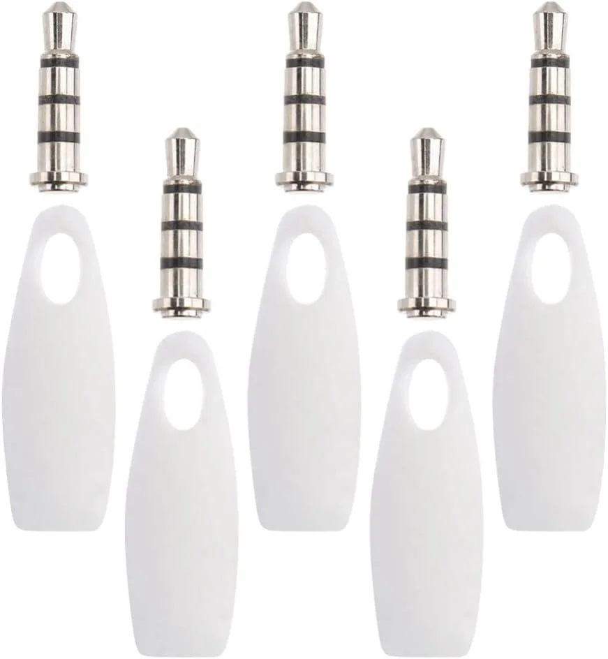 پک 5 عددی مسدود کننده میکروفون کامپیوتر BANKTM، مسدود کننده جک هدفون، پلاگین بلاک تلفن برای لوازم جانبی لپ تاپ، تلفن و تبلت