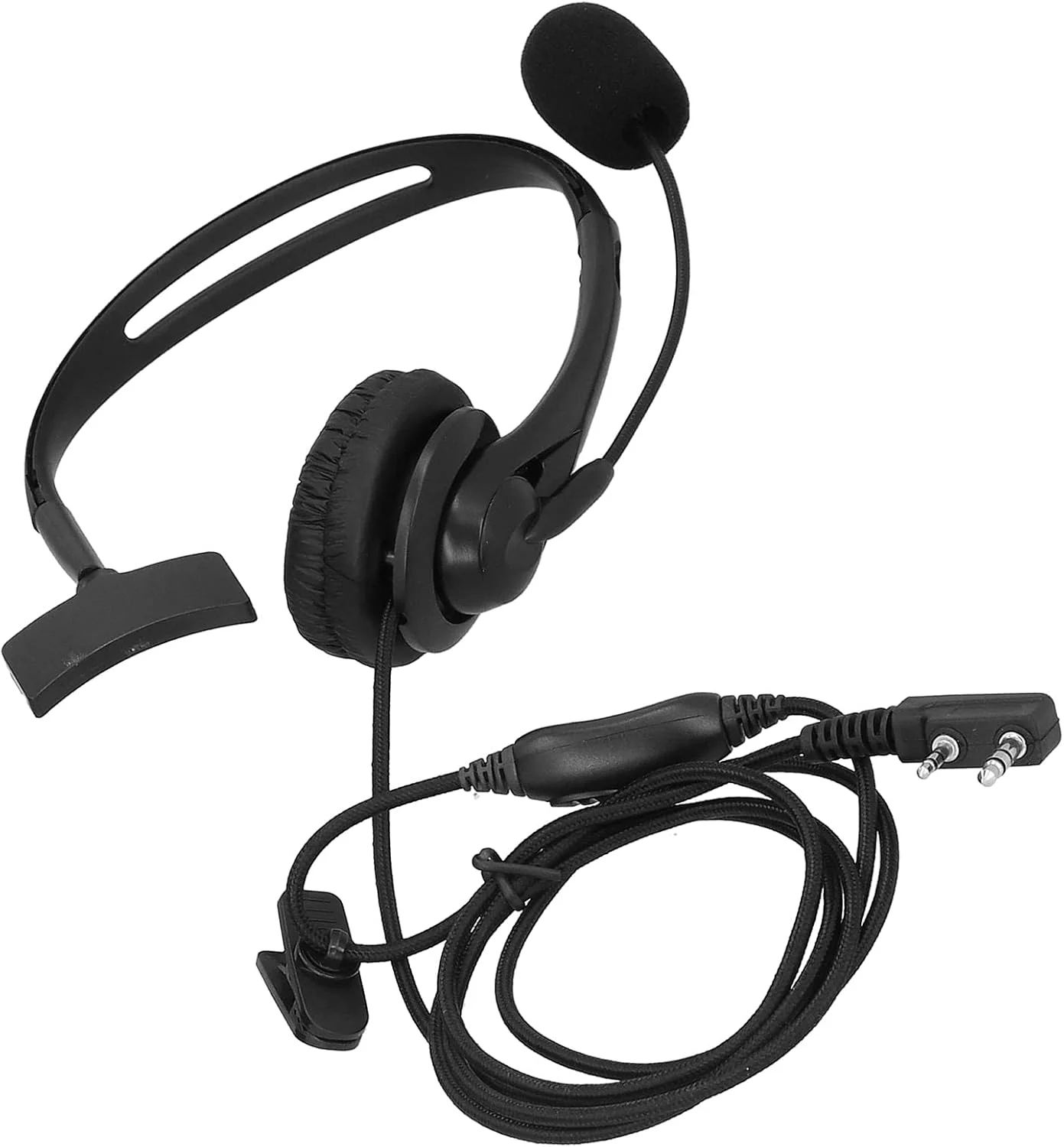 هدست واکی تاکی با سر K و میکروفون با عملکرد VOX، یک طرفه، سازگار با KPG27D TH D7 TK 208 308، هدفون ارتباط رادیویی، مشکی، ABS هدست واکی تاکی با سر K و میکروفون با عملکرد VOX، یک طرفه، سازگار با KPG27D TH D7 TK 208 308، هدفون ارتباط رادیویی، مشکی، ABS