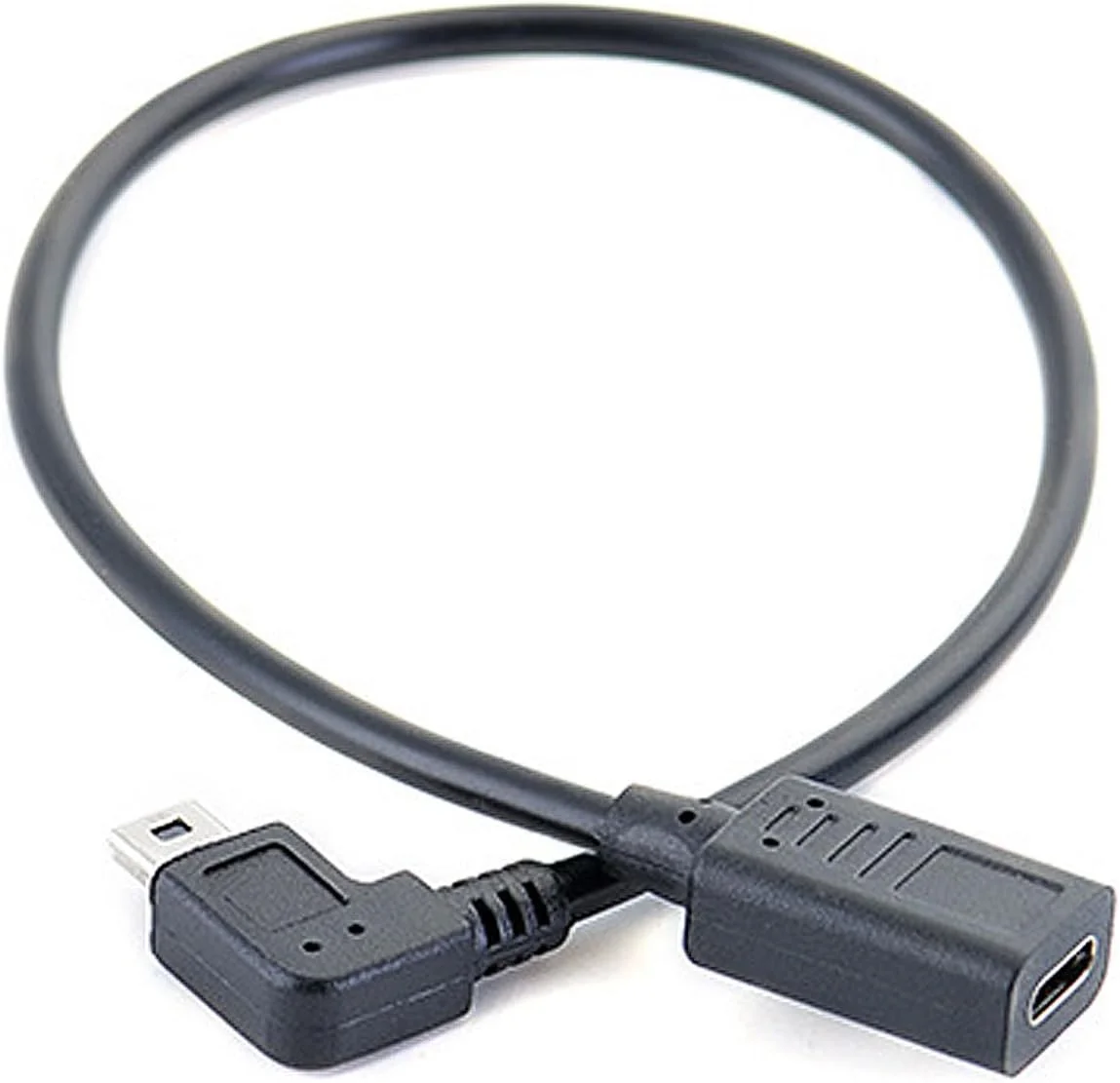 تبدیل مادگی USB Type C به نری MiniUSB 5P برای پخش کننده های MP3 و دوربین های دیجیتال (پلاستیکی)