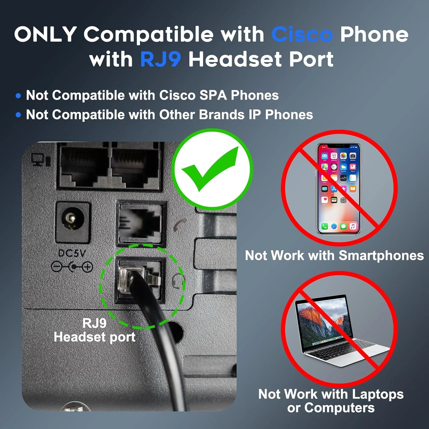 هدست تلفن MKJ برای تلفن های IP سیسکو، هدفون سیمی با میکروفون حذف نویز، هدست تلفن اداری با جک RJ9 برای Cisco CP-7821 7841 7861 7942G 7945G 7960G 7965G 7970G 8841 8865 9975 هدست تلفن MKJ برای تلفن های IP سیسکو، هدفون سیمی با میکروفون حذف نویز، هدست تلفن اداری با جک RJ9 برای Cisco CP-7821 7841 7861 7942G 7945G 7960G 7965G 7970G 8841 8865 9975