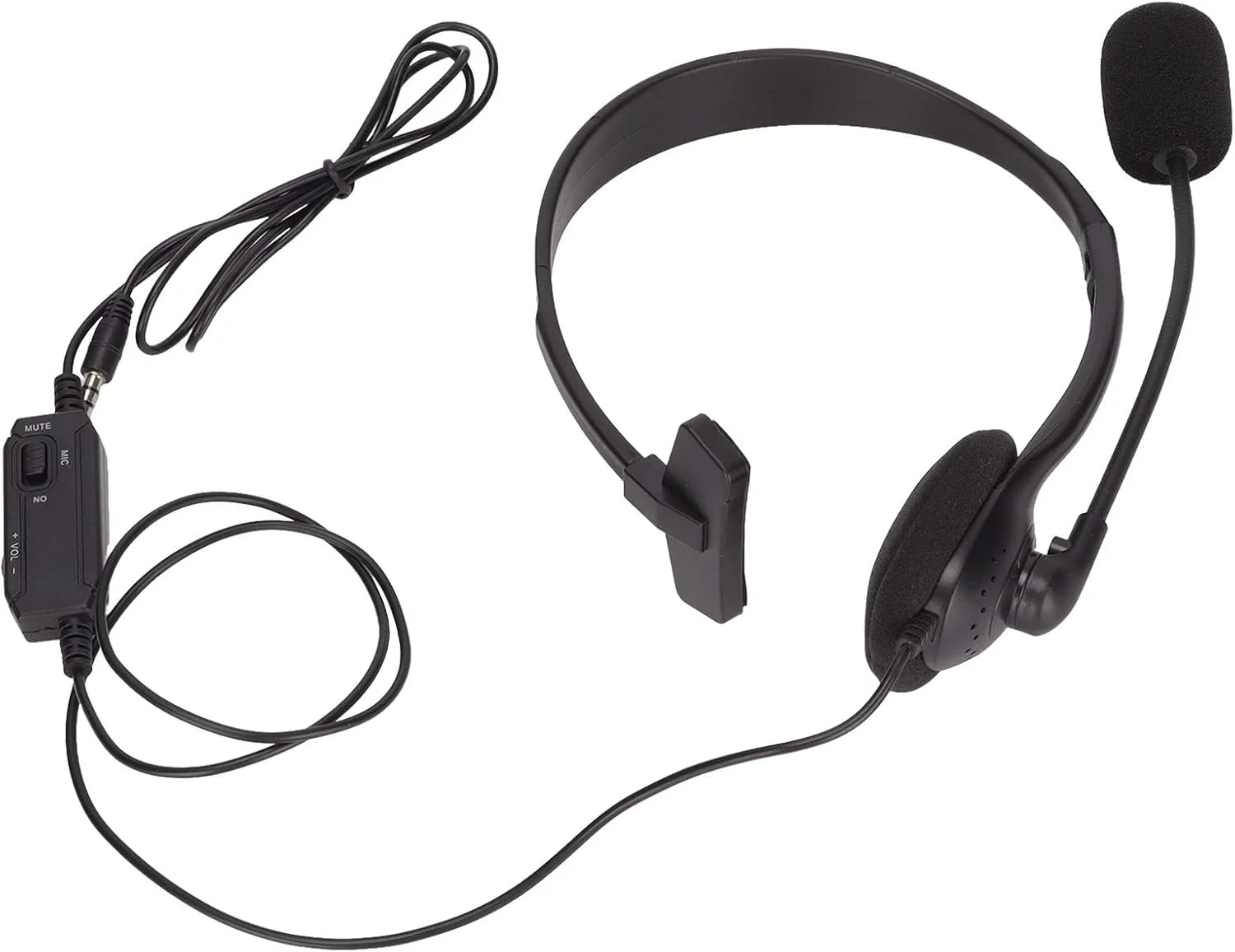 هدست تک گوش، هدست خدمات مشتریان یک گوشی مدل S480، هدست تنظیم صدا/بی‌صدا کردن میکروفون برای خدمات تلفنی، هدست تلفن ویپ با سیم ثابت با پورت 3.5 میلی‌متری