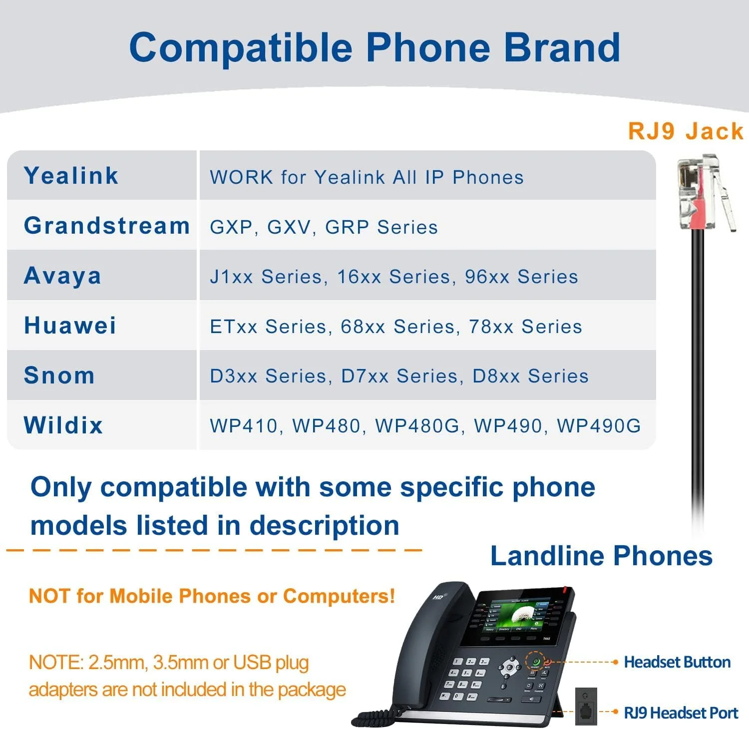 هدست تلفن NALACAL با میکروفون - حذف نویز، هدست تلفن سیمی اداری سازگار با Yealink T27G T29G T40G T41P T41S T42S T46S T48S T53W T55A Avaya 9608 9611 9630 J169 J179 هدست تلفن NALACAL با میکروفون - حذف نویز، هدست تلفن سیمی اداری سازگار با Yealink T27G T29G T40G T41P T41S T42S T46S T48S T53W T55A Avaya 9608 9611 9630 J169 J179