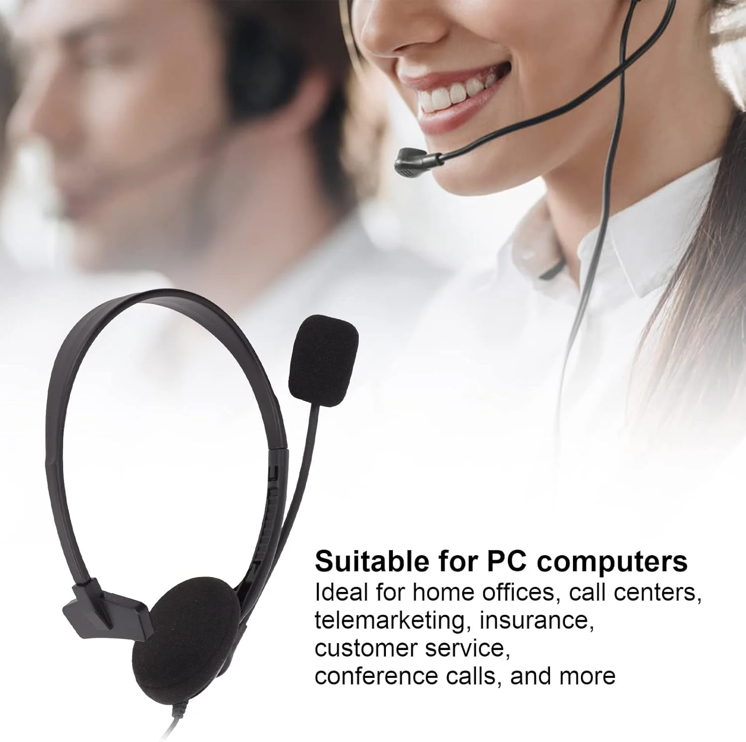 هدست تک گوش، هدست خدمات مشتریان یک گوشی مدل S480، هدست تنظیم صدا/بیصدا کردن میکروفون برای خدمات تلفنی، هدست تلفن ویپ با سیم ثابت با پورت 3.5 میلیمتری هدست تک گوش، هدست خدمات مشتریان یک گوشی مدل S480، هدست تنظیم صدا/بیصدا کردن میکروفون برای خدمات تلفنی، هدست تلفن ویپ با سیم ثابت با پورت 3.5 میلیمتری