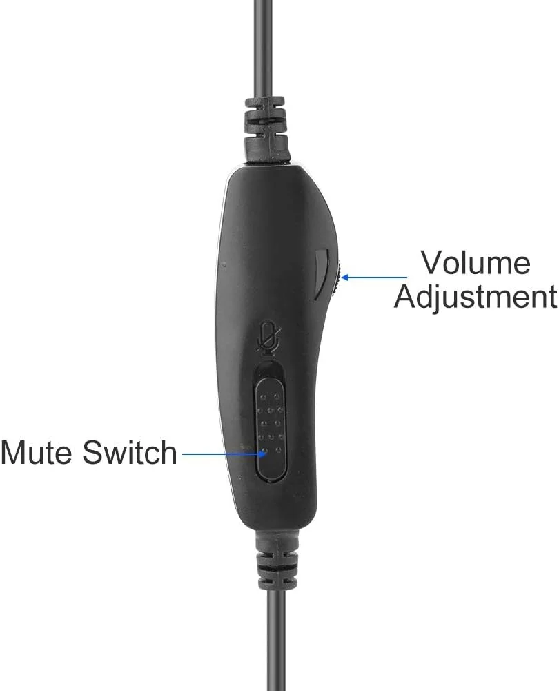 هدفون با قابلیت کنترل صدا و حذف نویز، پشتیبانی از تنظیم صدا و عملکرد قطع صدا، مناسب برای مراکز تماس حرفه ای