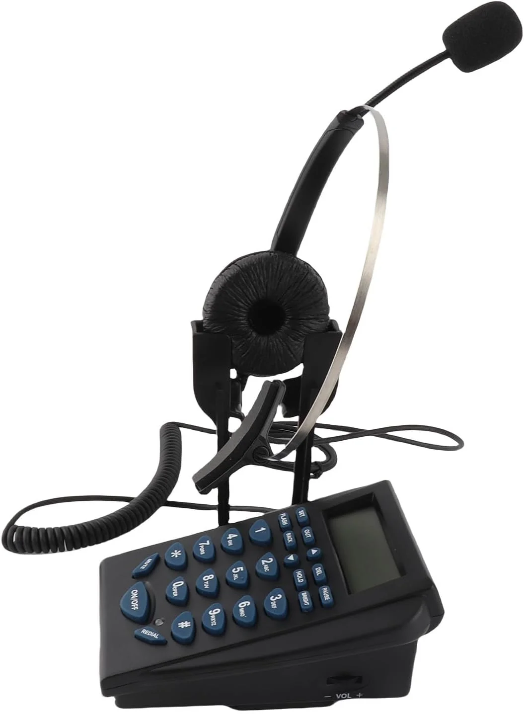 تلفن مرکز تماس با قابلیت حذف نویز به همراه هدست برای دفتر کار تلفن مرکز تماس با قابلیت حذف نویز به همراه هدست برای دفتر کار