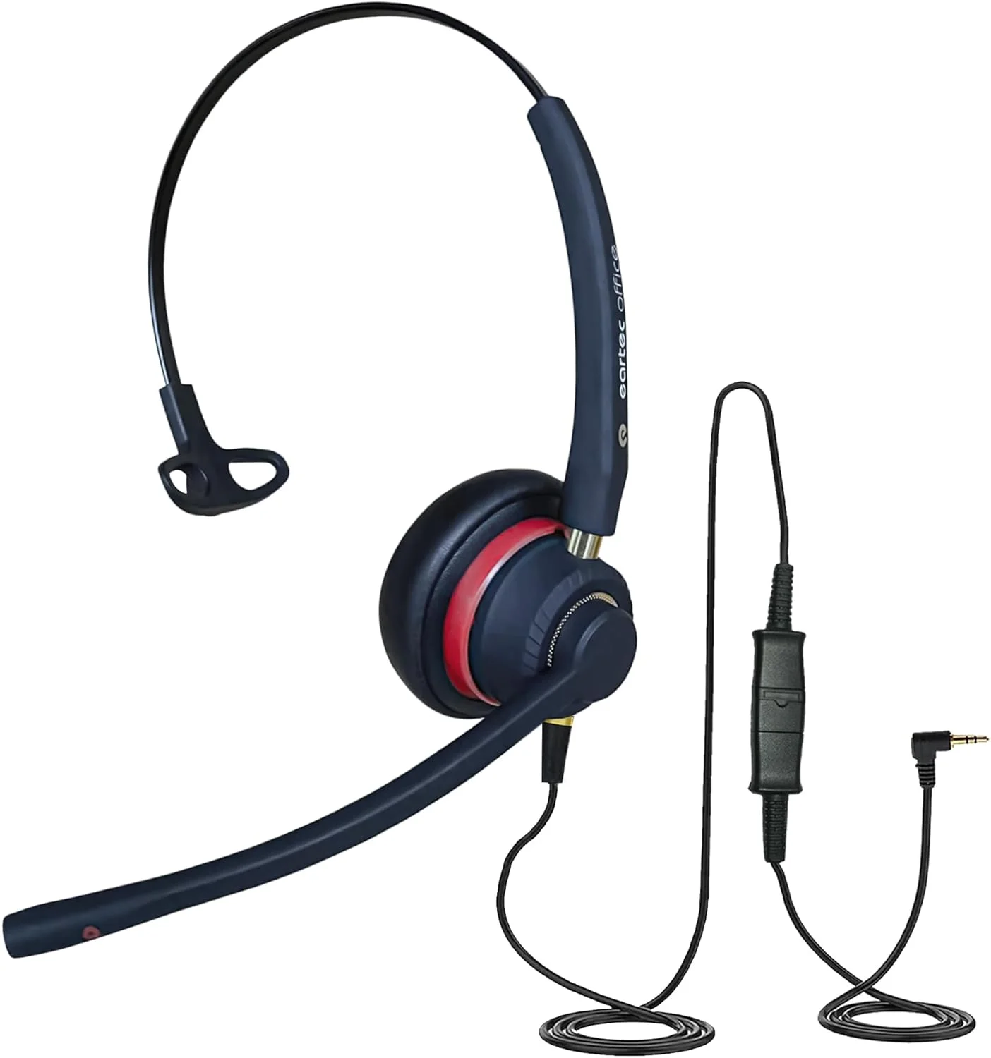 هدست برای تلفن های دیجیتال پاناسونیک KX-T7730 KX-T7731 KX-T7735، مناسب برای منزل، دفتر کار و مراکز تماس، دارای میکروفون حذف نویز و هدبند راحت با جک 2.5 میلی متری مدل EAR510 QD011 تک گوش هدست برای تلفن های دیجیتال پاناسونیک KX-T7730 KX-T7731 KX-T7735، مناسب برای منزل، دفتر کار و مراکز تماس، دارای میکروفون حذف نویز و هدبند راحت با جک 2.5 میلی متری مدل EAR510 QD011 تک گوش