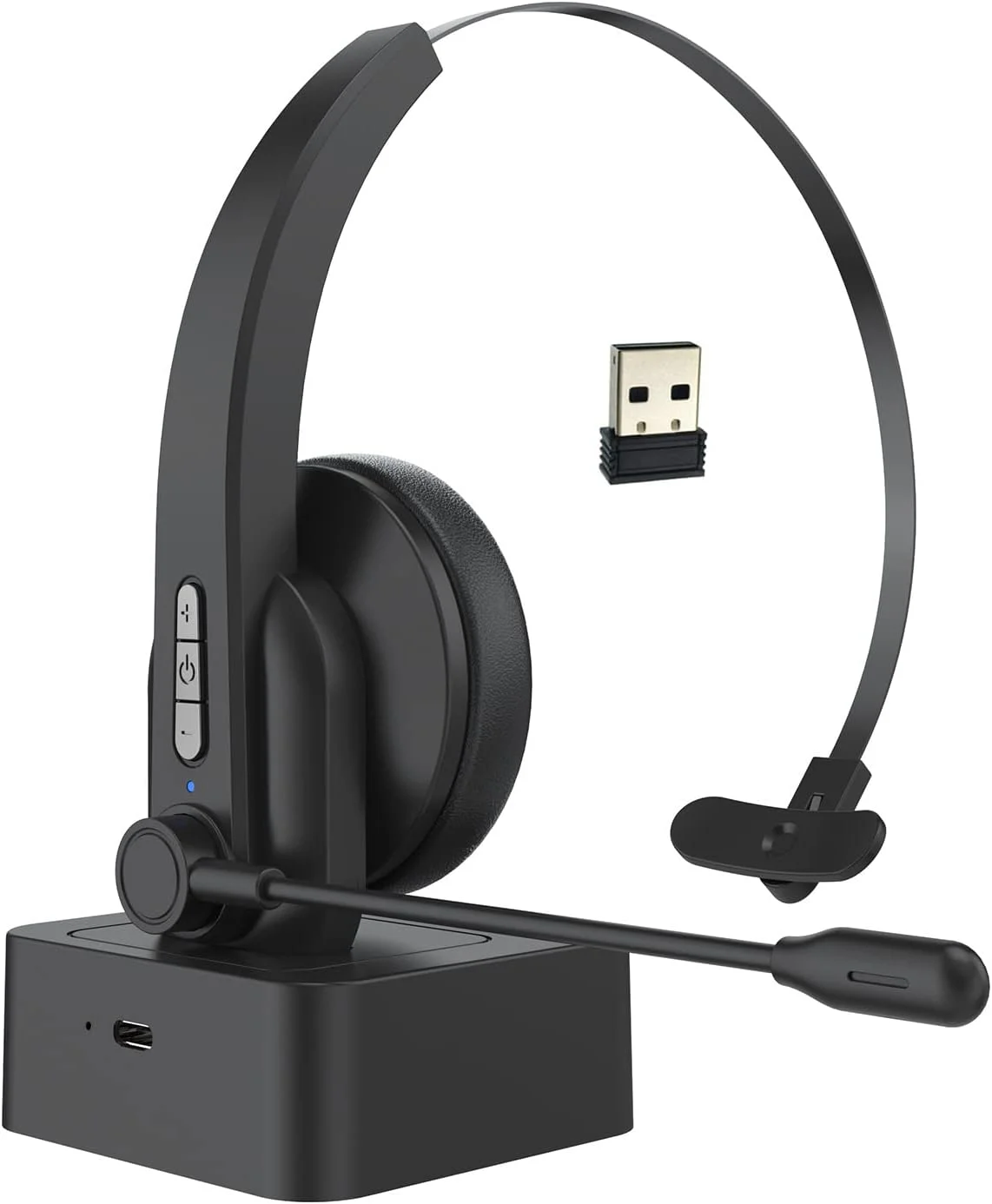 هدفون بی سیم 2.4 گیگاهرتزی OUNA، هدست رو گوشی مرکز تماس با میکروفون حذف نویز ENC، هدبند قابل تنظیم و کنترل صدا به همراه پایه شارژ هدفون بی سیم 2.4 گیگاهرتزی OUNA، هدست رو گوشی مرکز تماس با میکروفون حذف نویز ENC، هدبند قابل تنظیم و کنترل صدا به همراه پایه شارژ