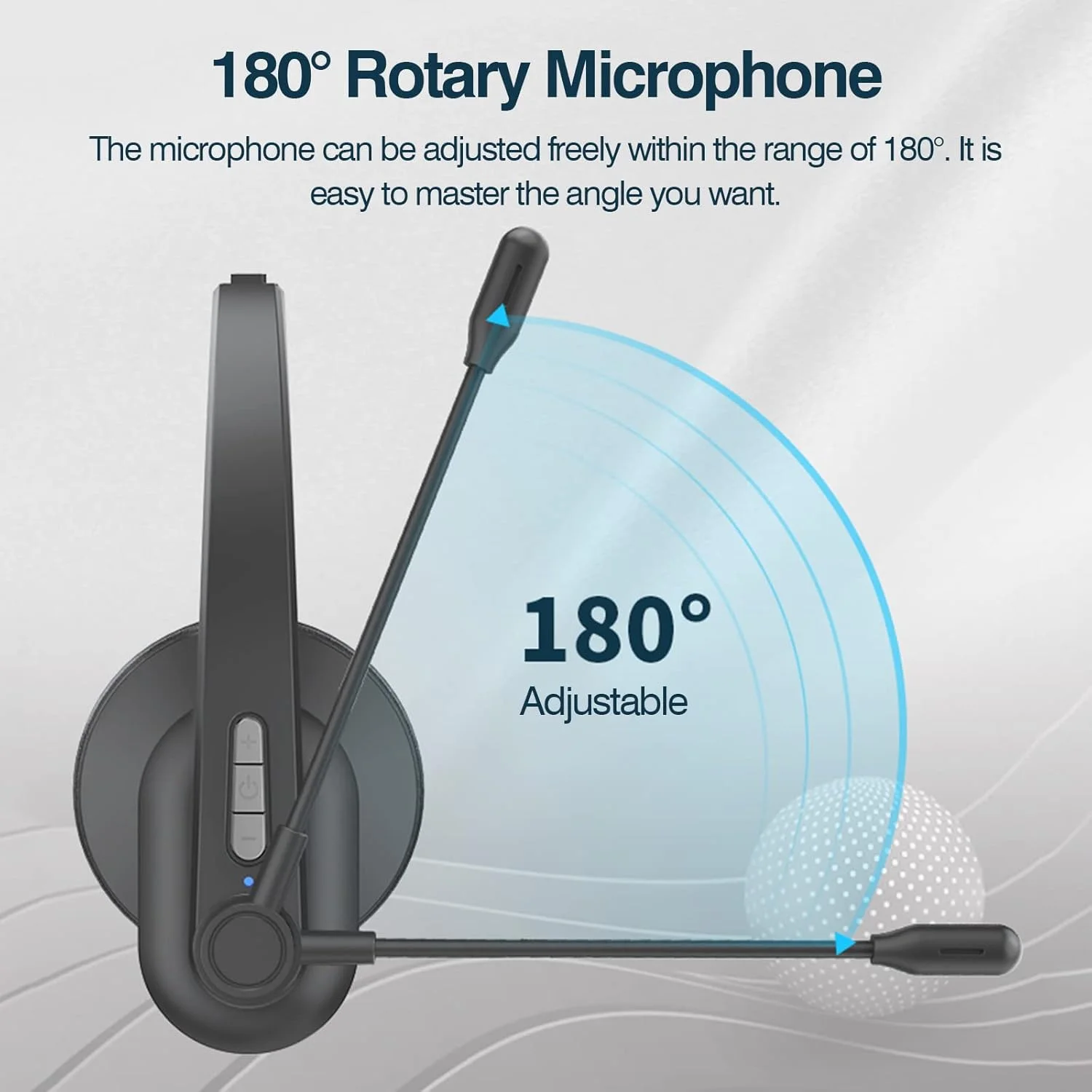 هدفون بی سیم 2.4 گیگاهرتزی OUNA، هدست رو گوشی مرکز تماس با میکروفون حذف نویز ENC، هدبند قابل تنظیم و کنترل صدا به همراه پایه شارژ