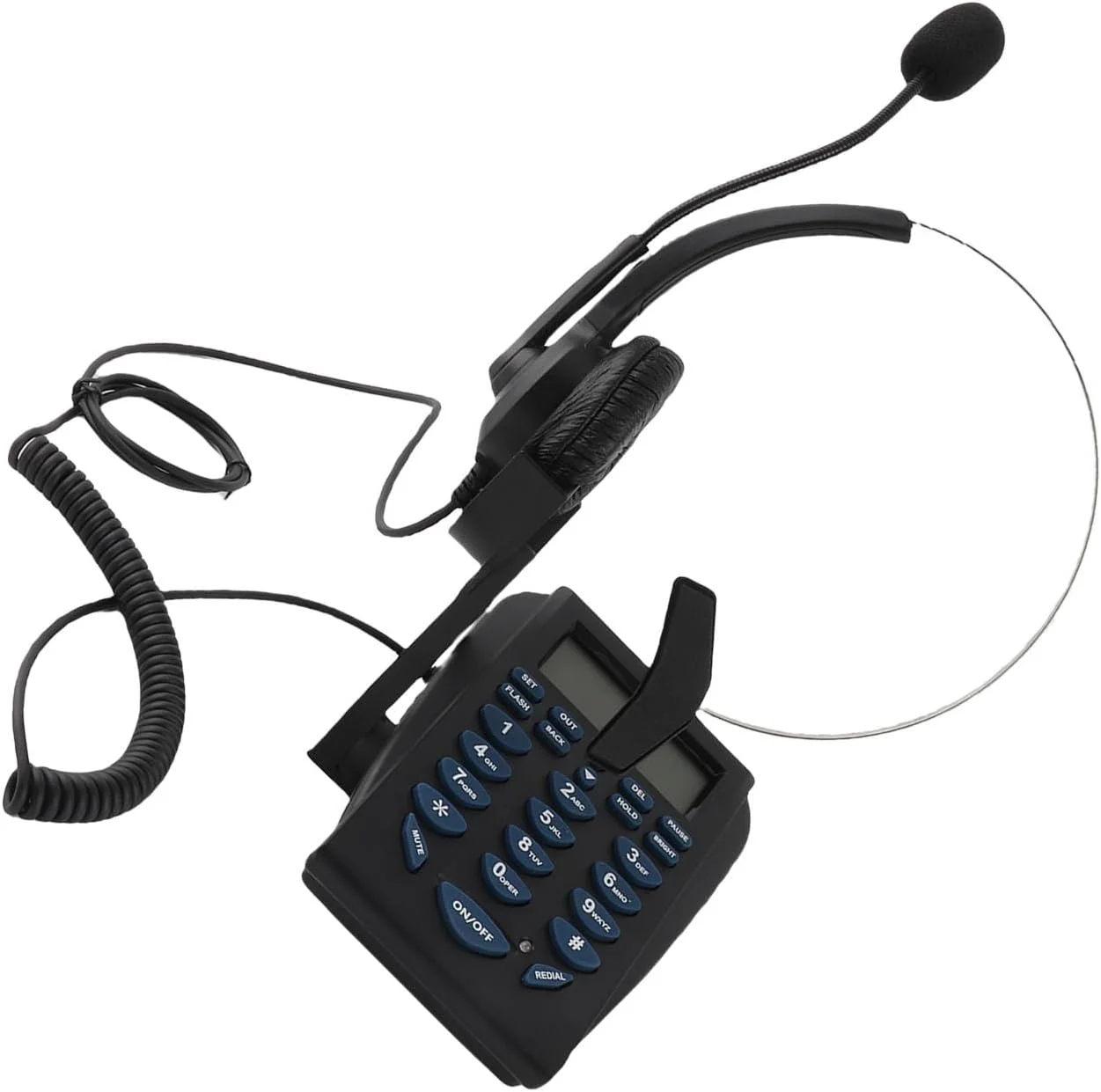 تلفن مرکز تماس با قابلیت حذف نویز به همراه هدست برای دفتر کار