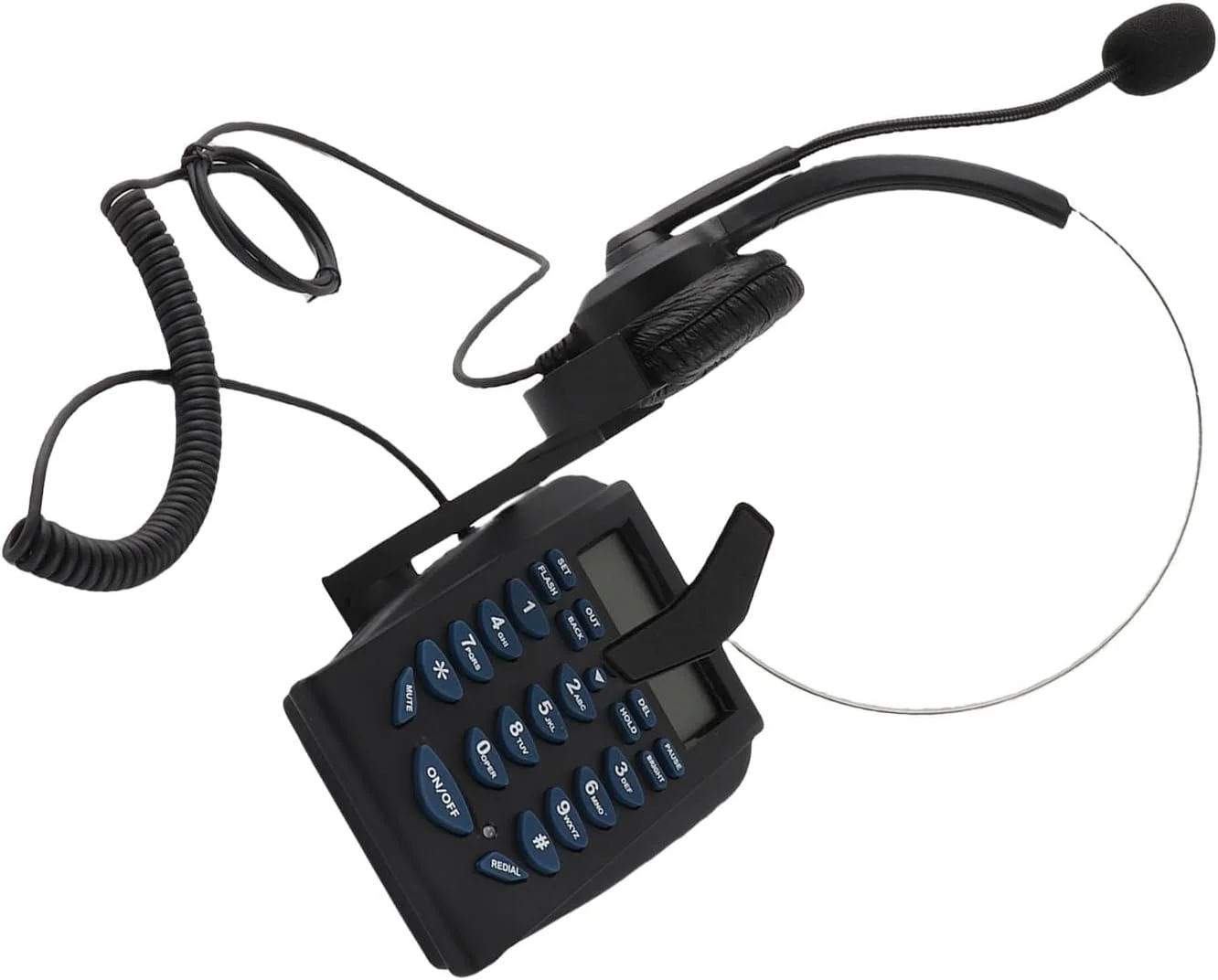 تلفن مرکز تماس با قابلیت حذف نویز به همراه هدست برای دفتر کار