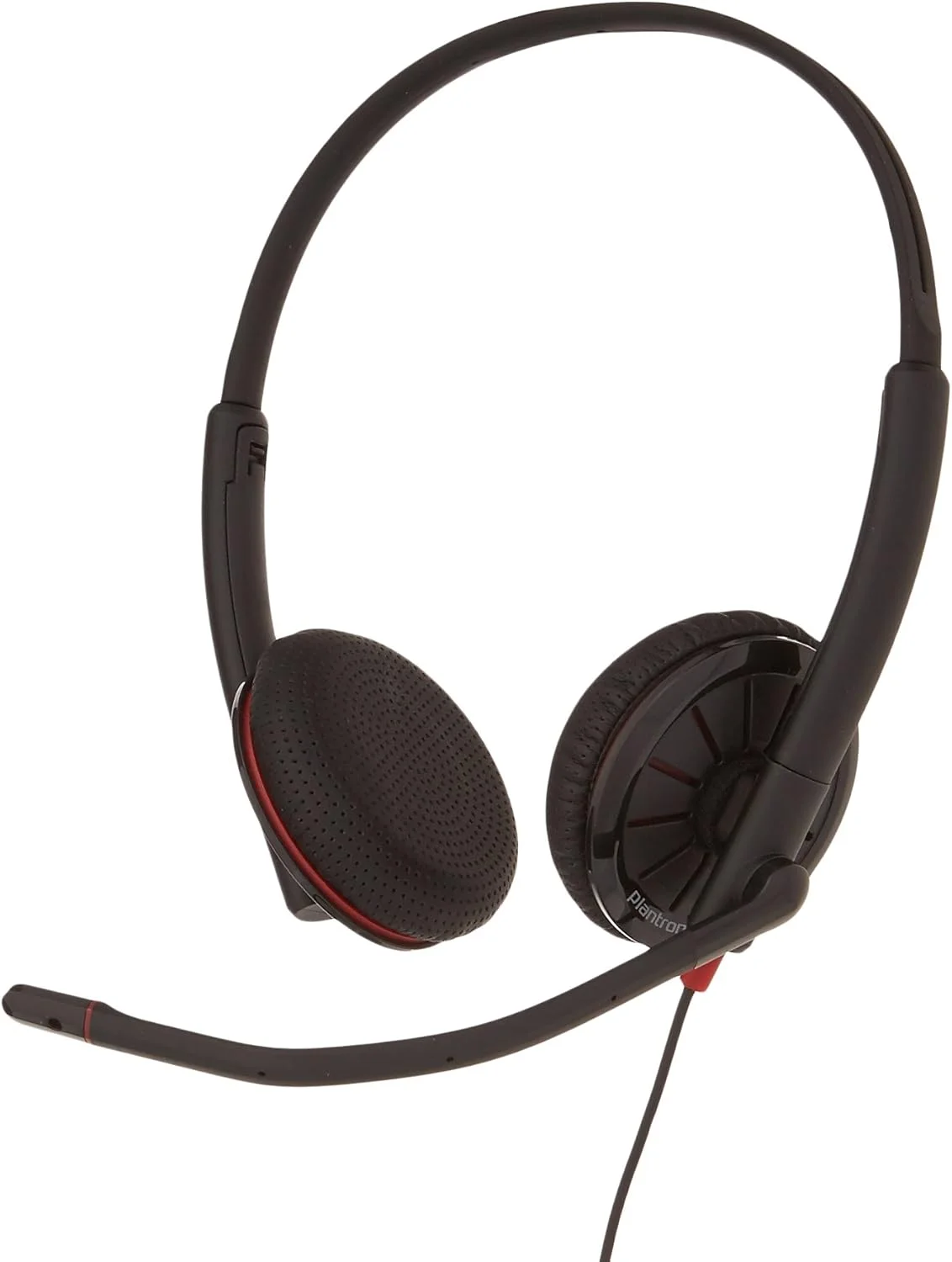 هدست سیمی استریو پلترونیکس Blackwire C325 با پورت 3.5 میلی‌متری و USB برای کامپیوتر، تبلت و موبایل - بهینه شده برای اسکایپ و مایکروسافت Lync