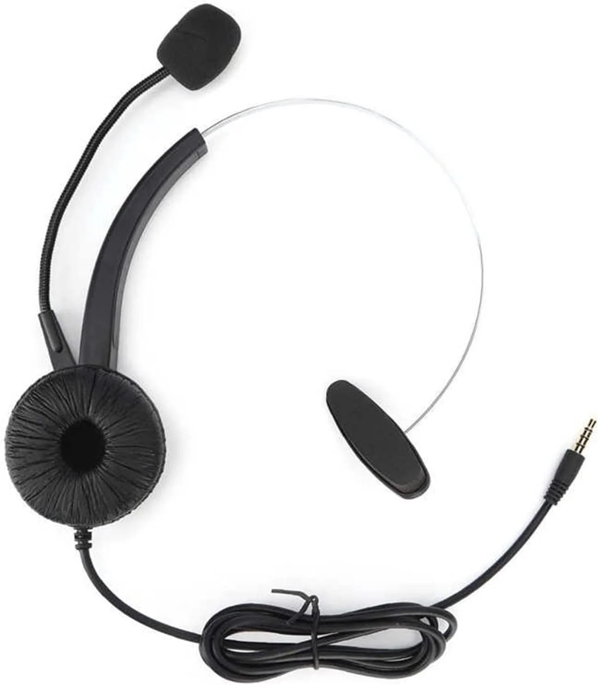 هدست تلفن PEHUB، هدست مرکز تماس، هدست سیمی اداری تجاری برای تلفن های ثابت/رومیزی، هدفون های فوق العاده بادوام (رنگ: دو گوشی، سایز: U)