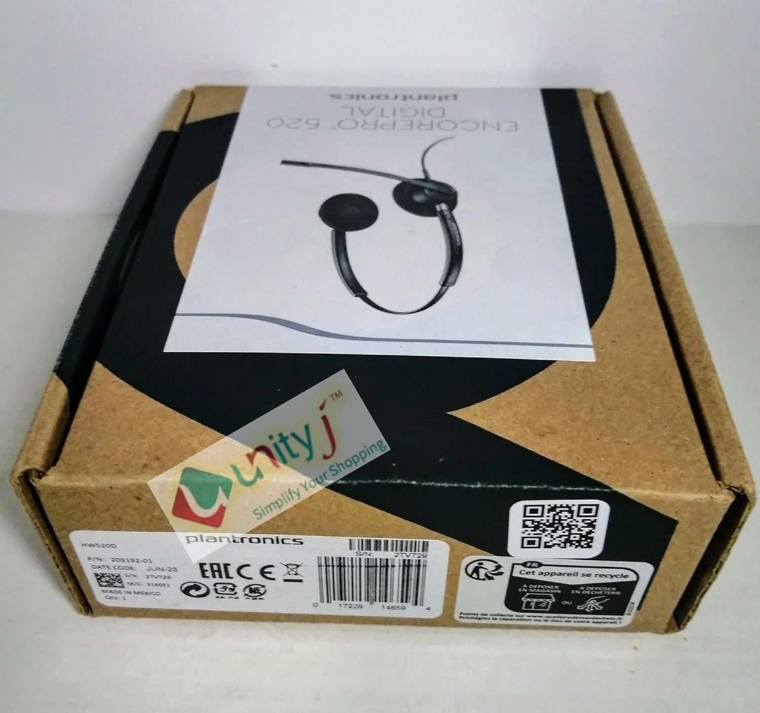 هدست دو گوشی روگوشی پلنترونیکس EncorePro HW520D با میکروفون حذف نویز