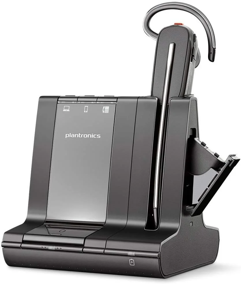 هدست بی سیم تبدیل شونده پلنترونیکس Poly (به همراه Polycom) Savi 8245 UC، زمان مکالمه نامحدود