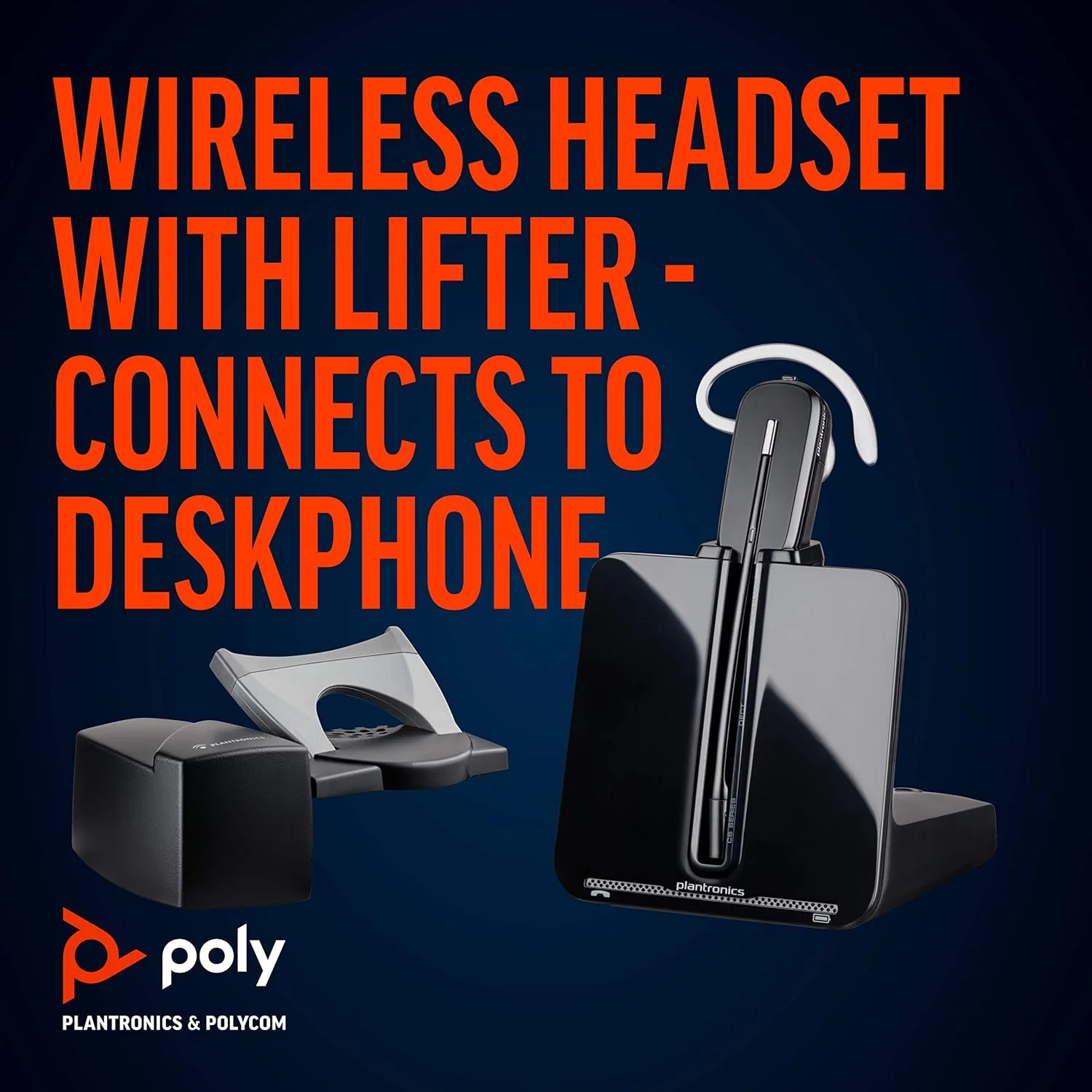 هدست بی سیم DECT پلنترونیکس CS540 (پلی) - تک گوش (مونو) قابل تبدیل (3 سبک پوشیدن) - اتصال به تلفن رومیزی - میکروفون حذف نویز هدست بی سیم DECT پلنترونیکس CS540 (پلی) - تک گوش (مونو) قابل تبدیل (3 سبک پوشیدن) - اتصال به تلفن رومیزی - میکروفون حذف نویز