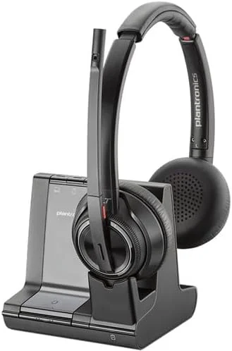 سیستم هدست بیسیم دکت دو گوشی Poly Plantronics Savi 8220 UC - دارای گواهینامه Teams - به همراه بلوتوث شامل: کابل USB Type-A، پایه، کابل RJ11، تمیز کننده هدفون Goby Labs، پارچه فیبر سیستم هدست بیسیم دکت دو گوشی Poly Plantronics Savi 8220 UC - دارای گواهینامه Teams - به همراه بلوتوث شامل: کابل USB Type-A، پایه، کابل RJ11، تمیز کننده هدفون Goby Labs، پارچه فیبر